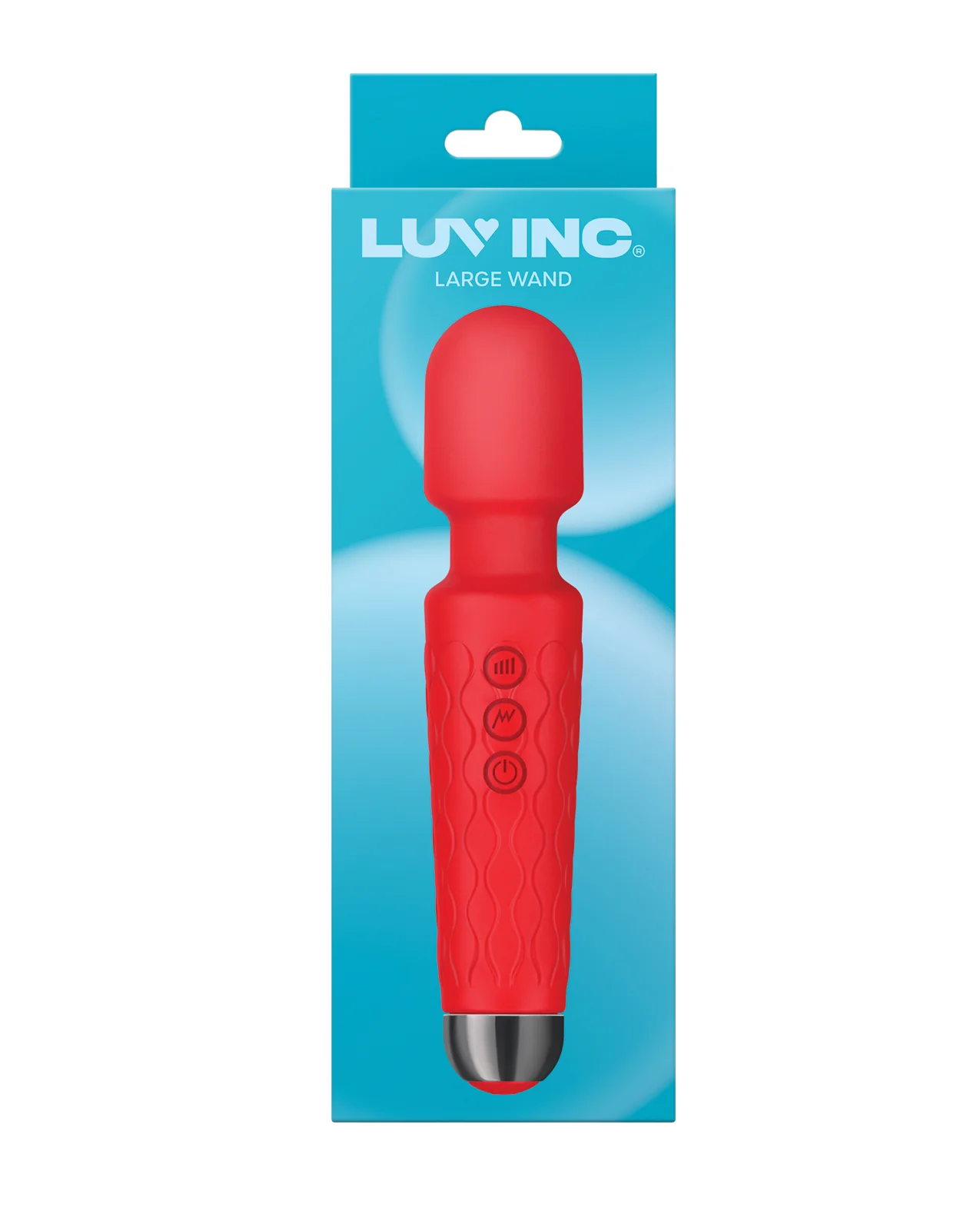 Luv Inc. 8" Large Wand - Red - Image 3