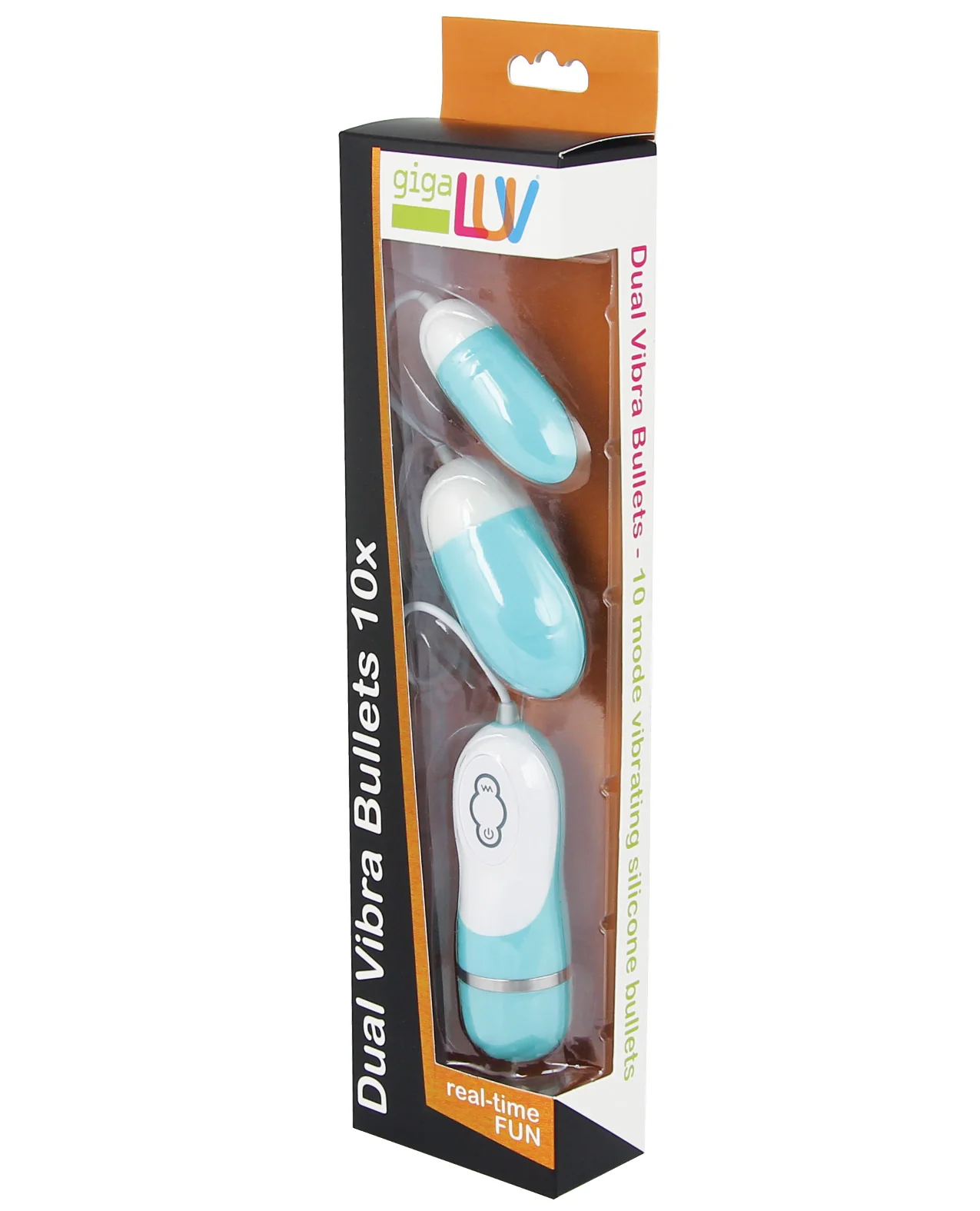 GigaLuv Dual Vibra Bullets - 10 Functions Tiffany Blue - Image 2