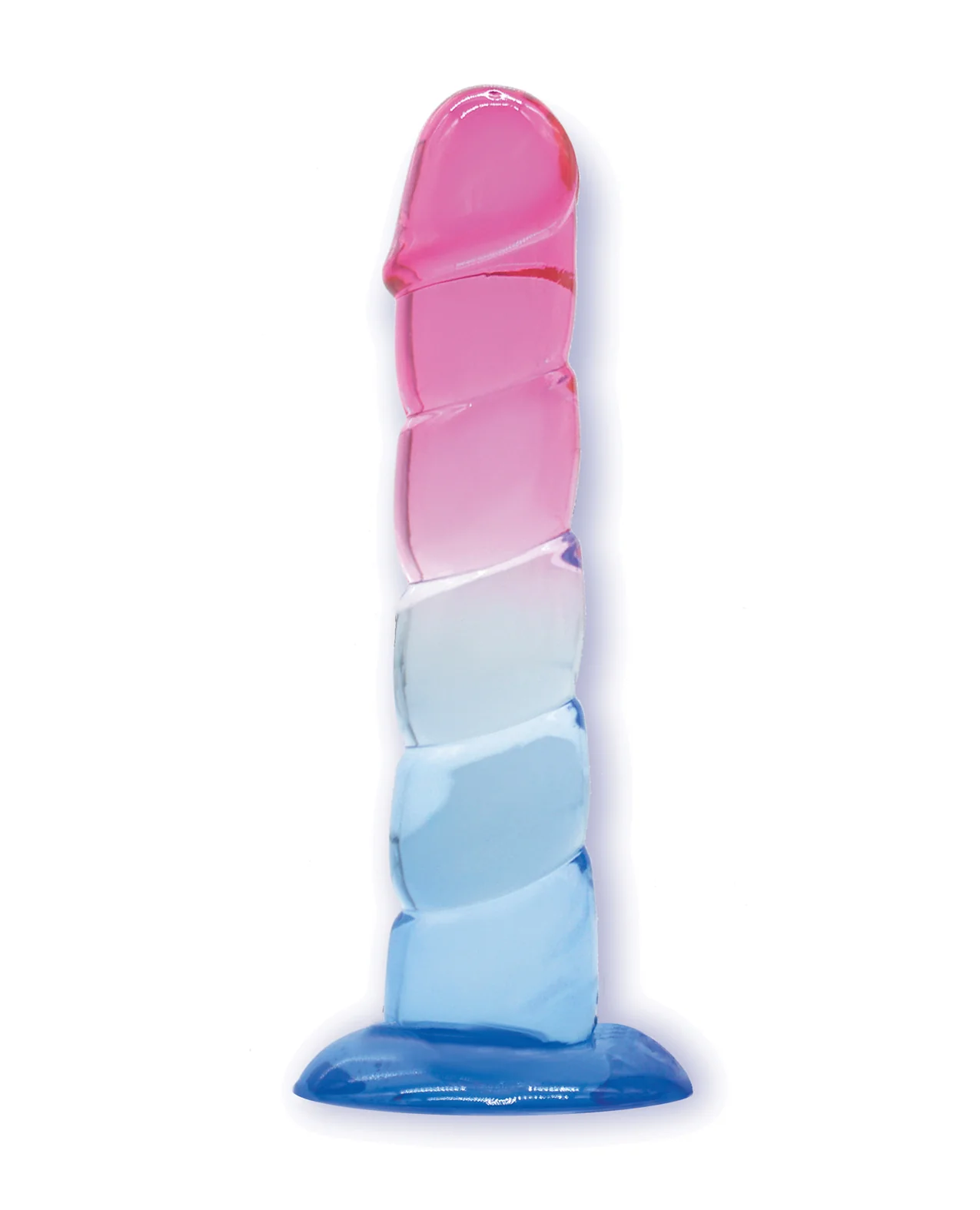Shades Jelly Swirl TPR Gradient Dong Small - Pink/Blue - Image 2