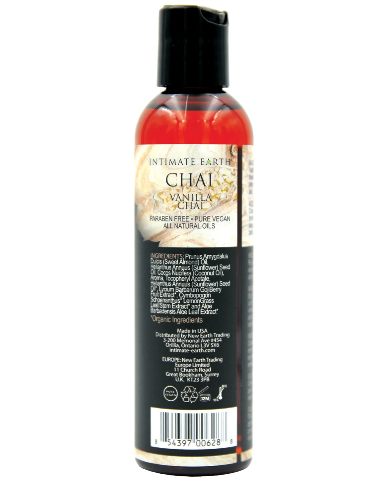 Intimate Earth Chai Massage Oil - 120 ml Vanilla & Chai - Image 2