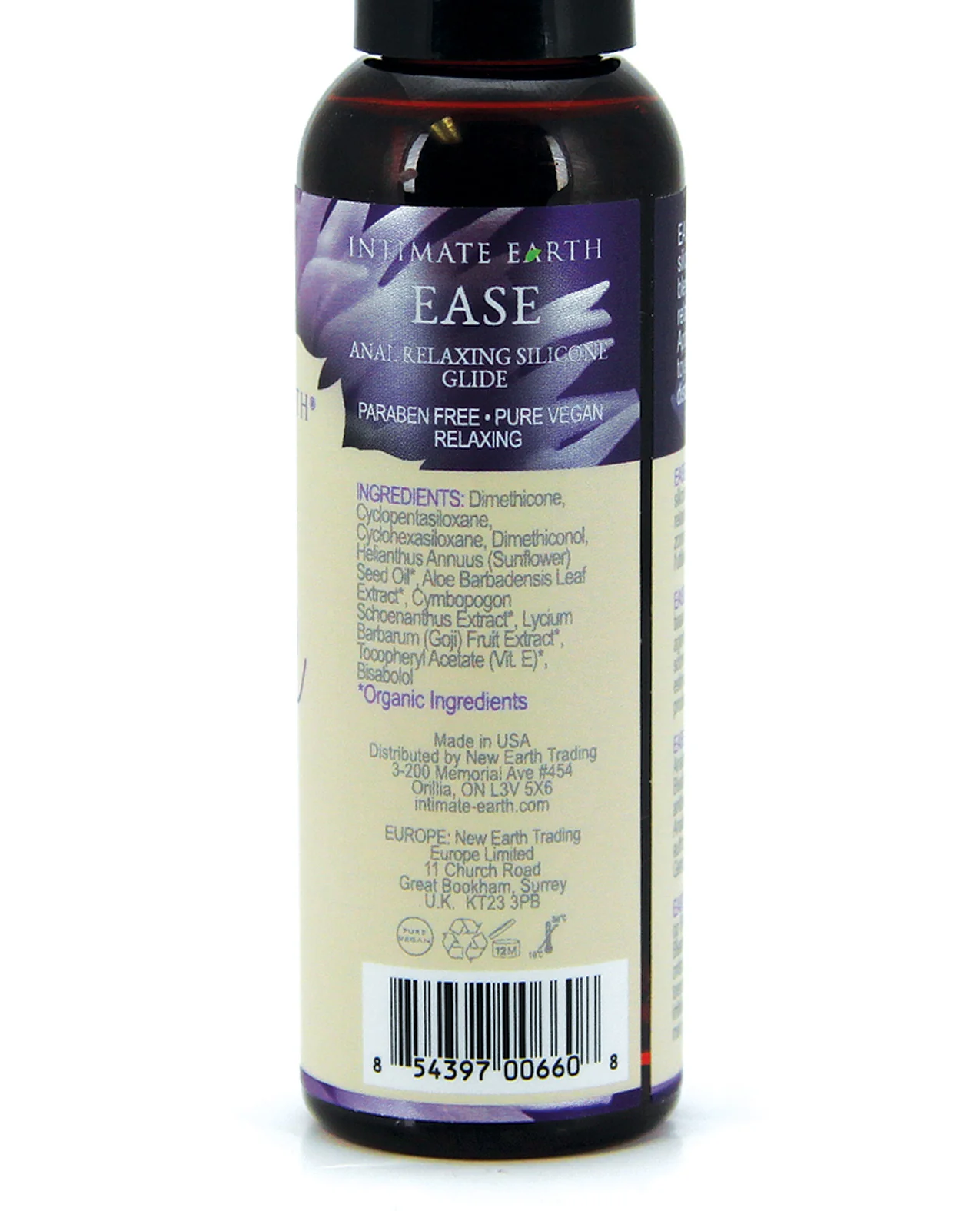 Intimate Earth Soothe Ease Relaxing Bisabolol Anal Silicone Lubricant - 60 ml - Image 2