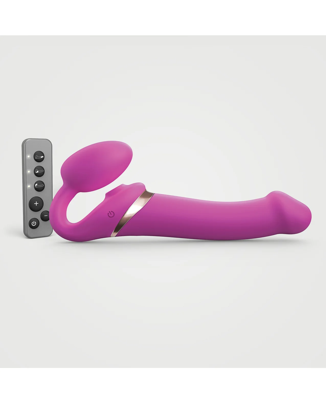 Strap On Me Multi Orgasm Bendable Strapless Strap On Large - Fuchsia - Image 2