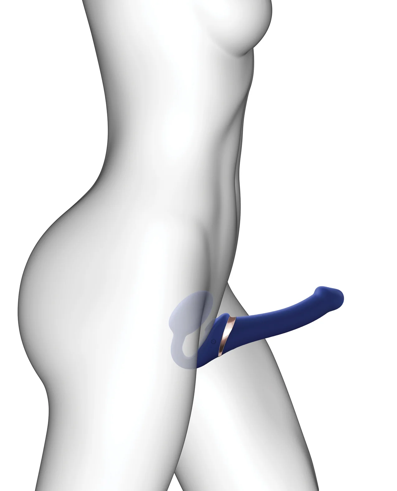 Strap On Me Multi Orgasm Bendable Strapless Strap On Small - Night Blue - Image 4