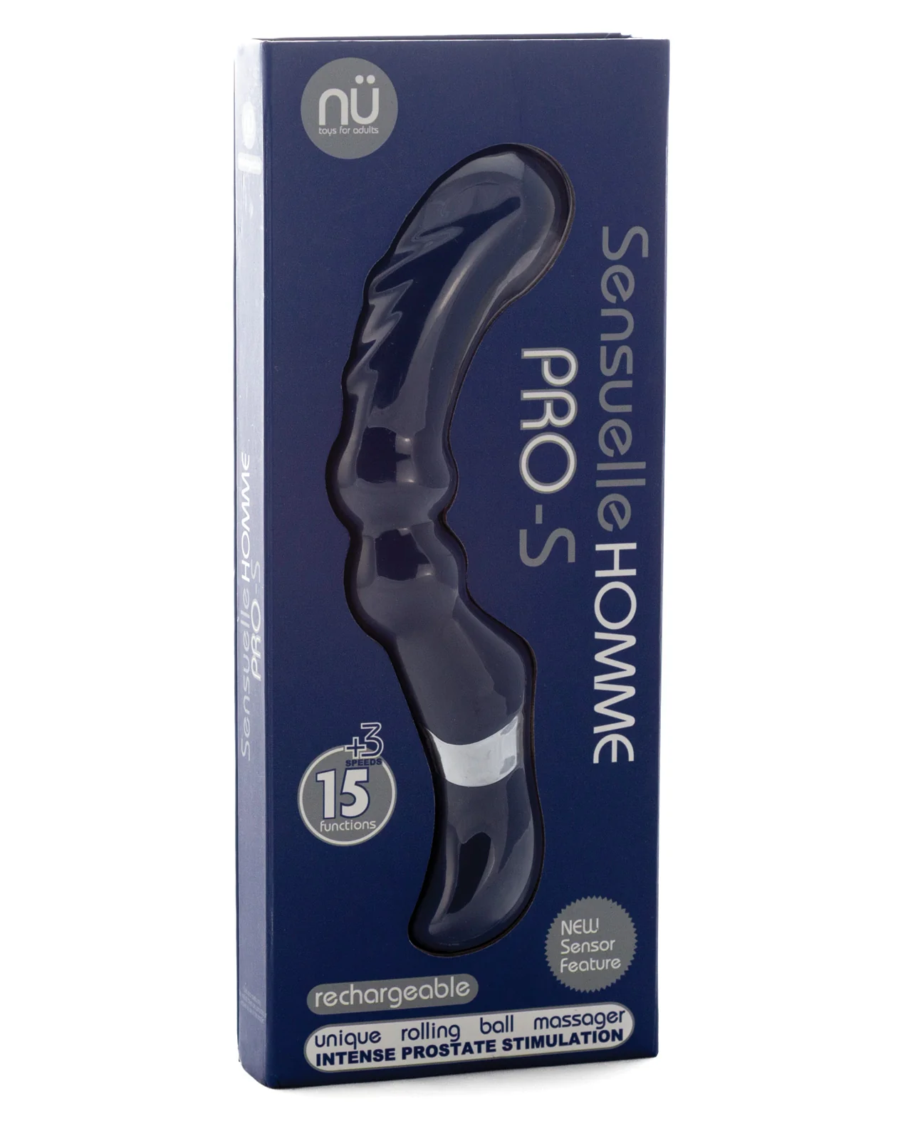Nu Sensuelle Homme Pro S Prostate Massager - Navy Blue