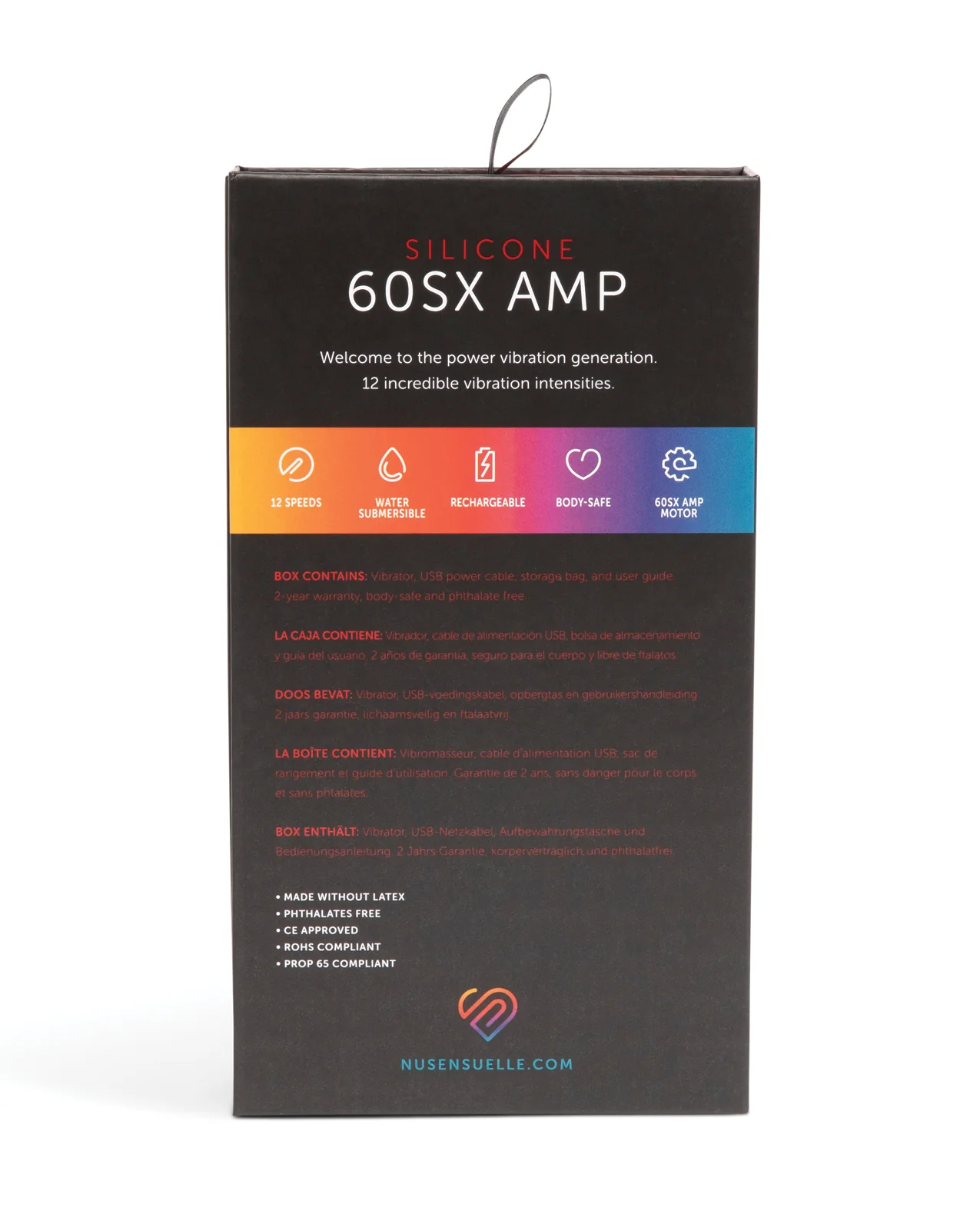 Nu Sensuelle 60SX AMP Silicone Bullet - Black - Image 2