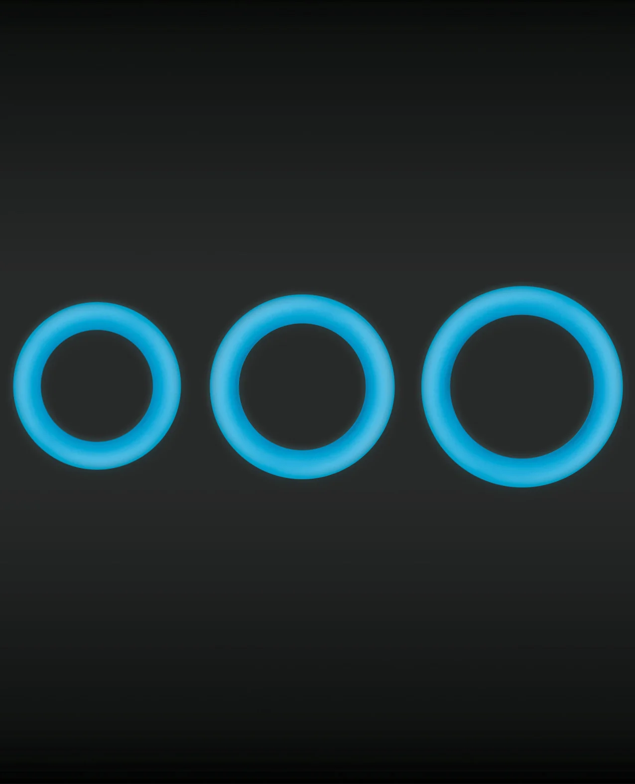 Firefly Halo Medium Cockring - Blue - Image 3