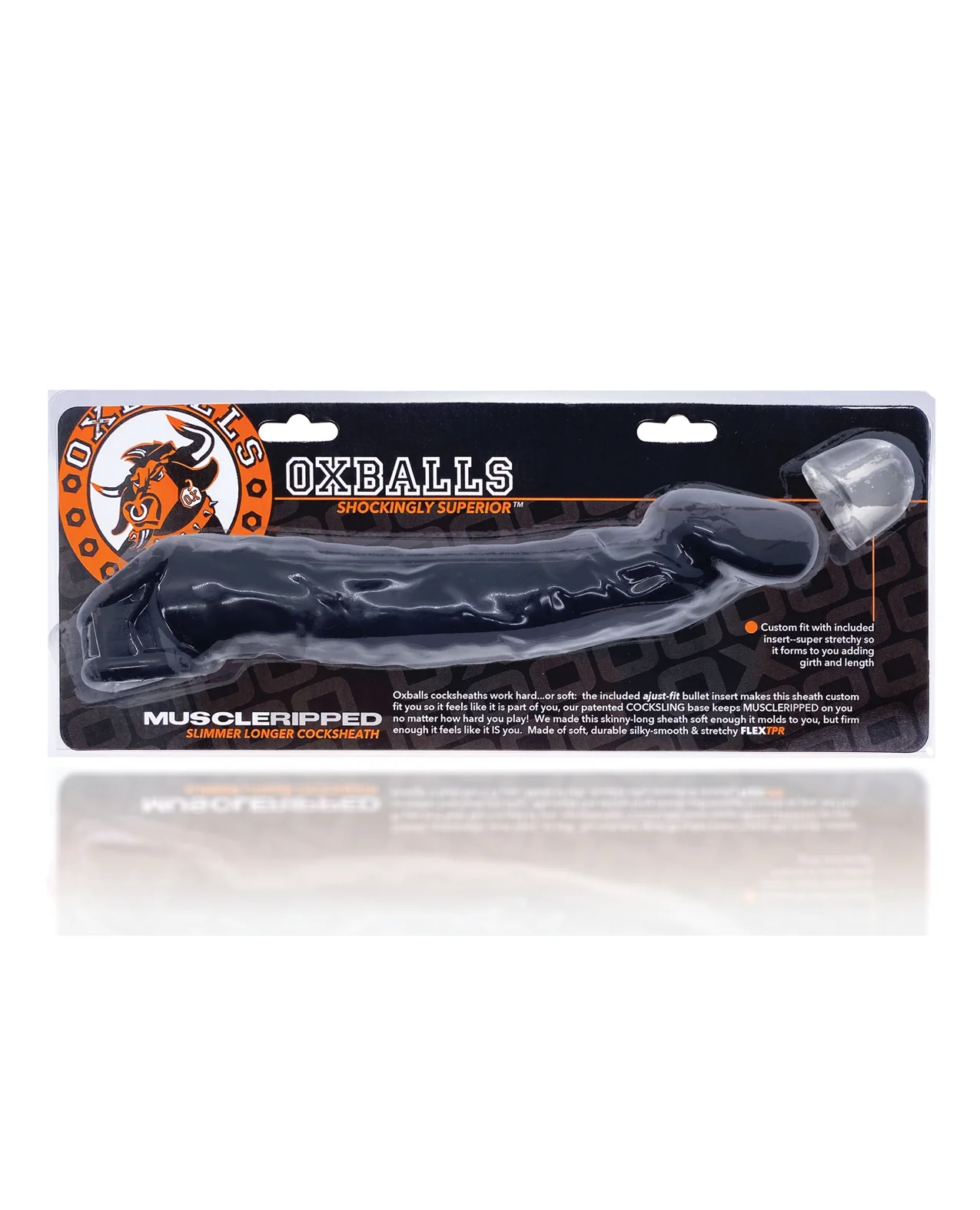 Oxballs Muscle Ripped Cocksheath - Black - Image 4