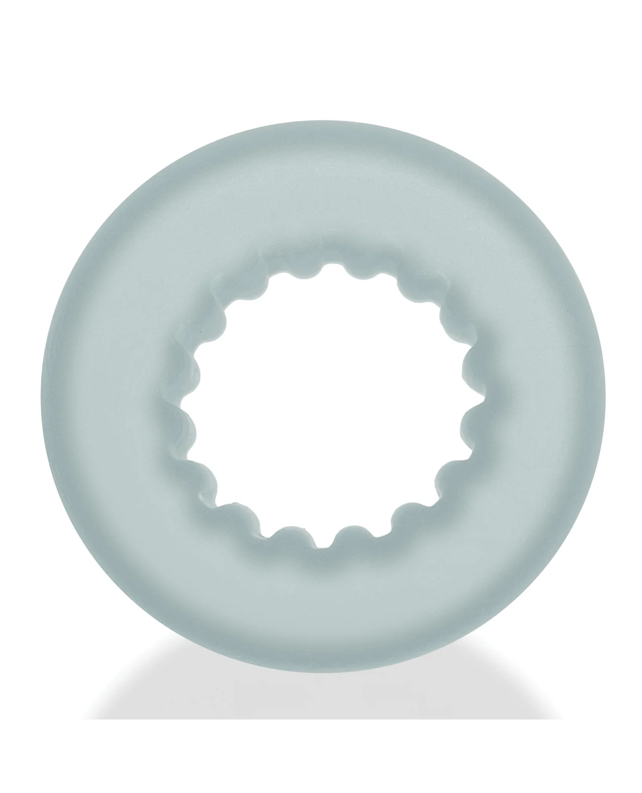 Oxballs Axis Rib Griphold Cockring - Clear Ice