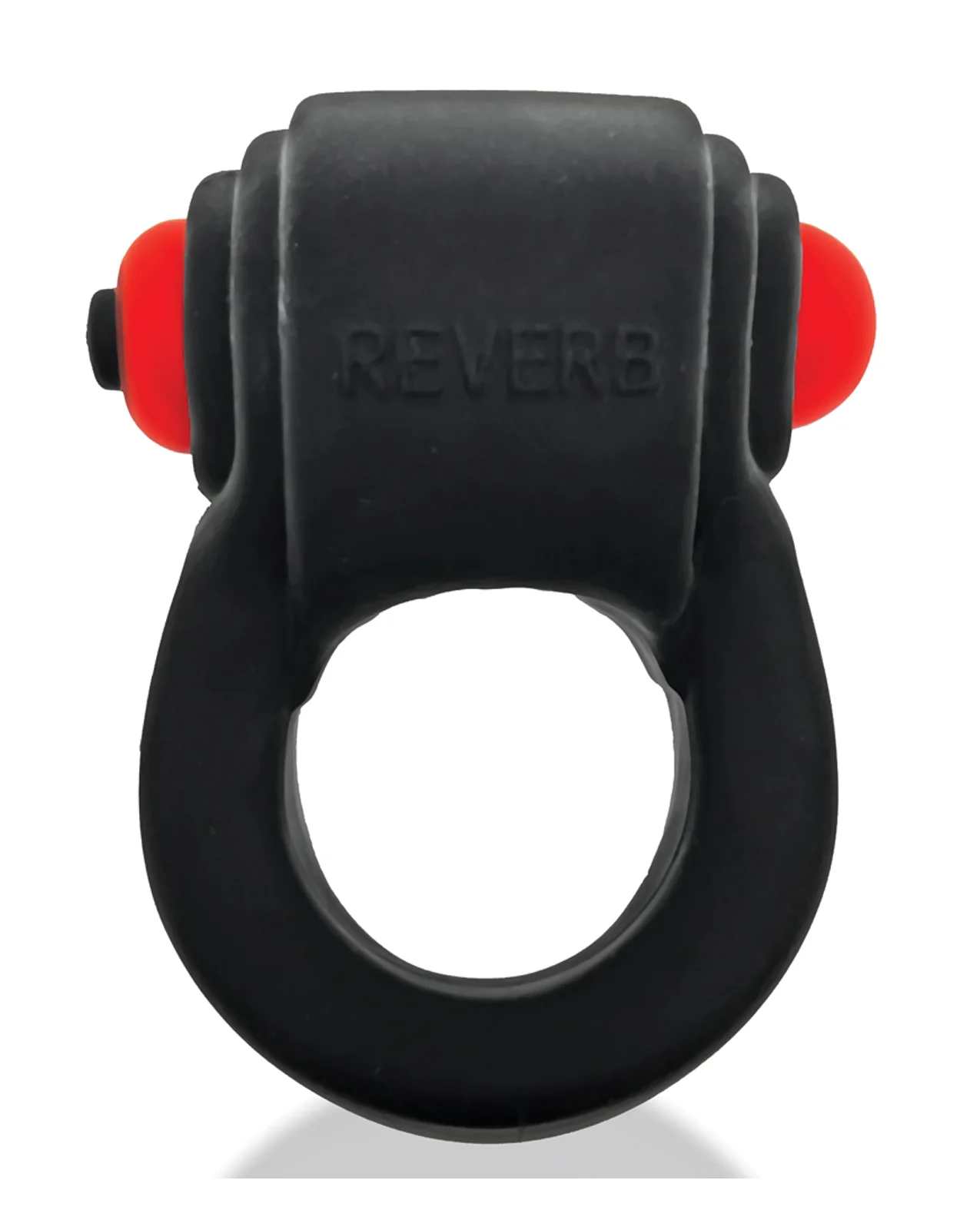 Hunky Junk Revring Cock Ring w/Vibe - Tar w/Red Vibe