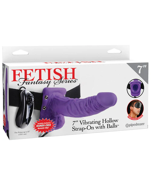 "Fetish Fantasy Series 7"" Vibrating Hollow Strap On W/balls" - Image 5