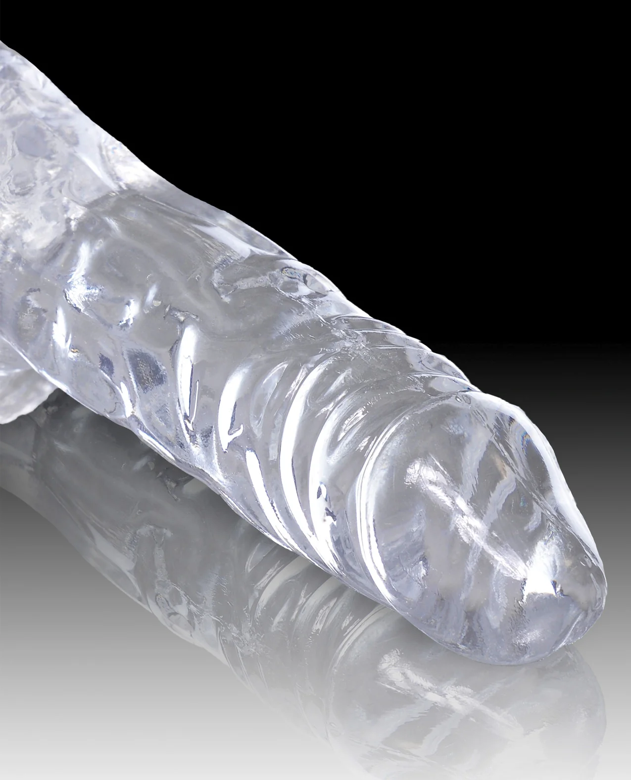 King Cock Clear 4" Cock w/Balls - Image 4