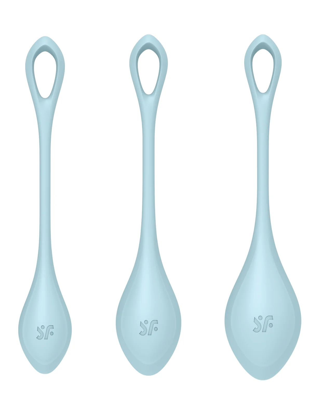 Satisfyer Yoni Power 2 Balls Training Set - Light Blue - Image 4