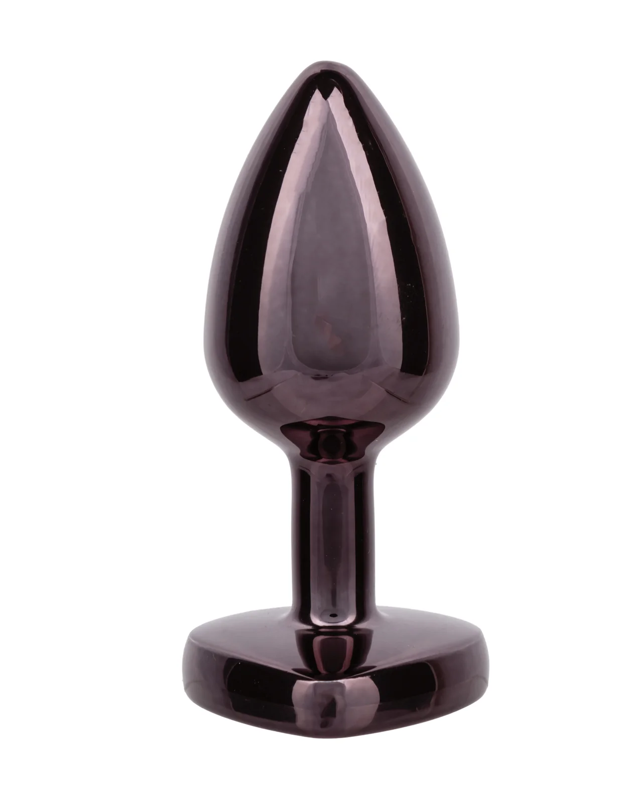 Jewel Black Diamond Heart Butt Plug - Small, Black - Image 2