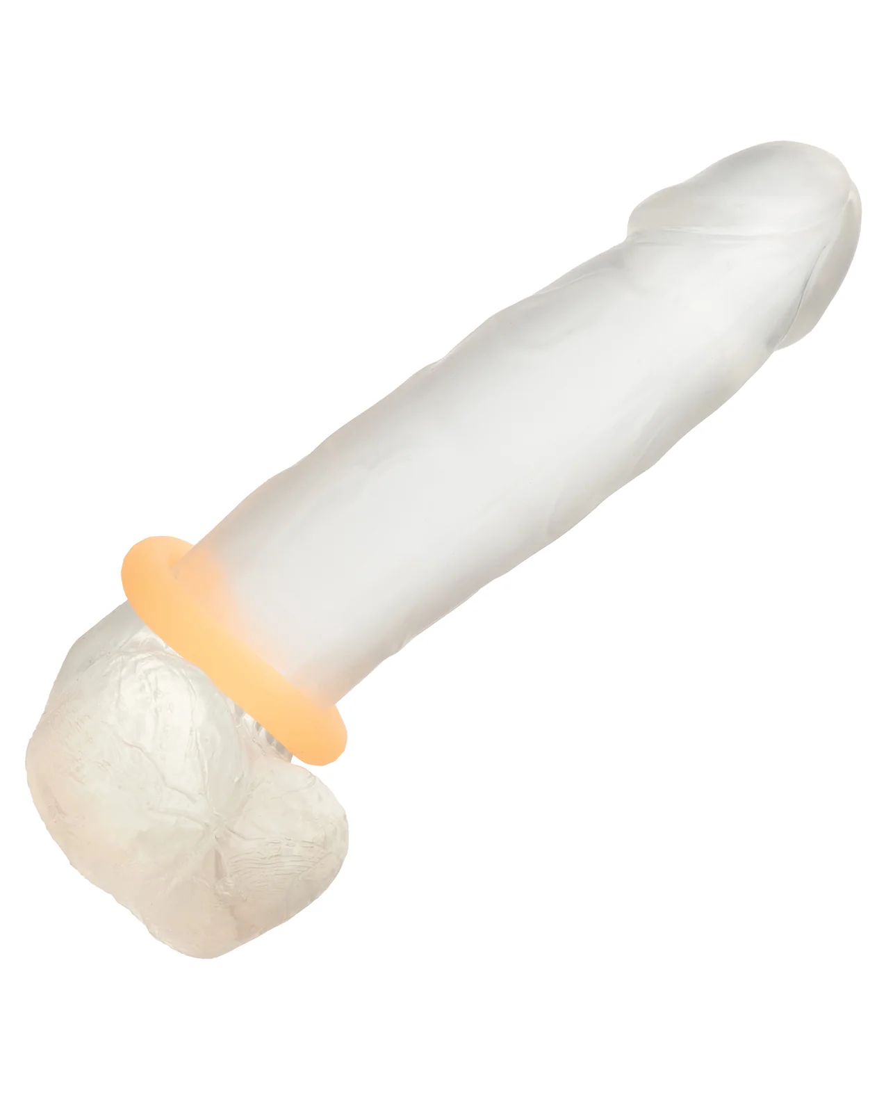 Alpha Liquid Silicone Glow in the Dark Prolong Cock Ring - Medium - Image 5