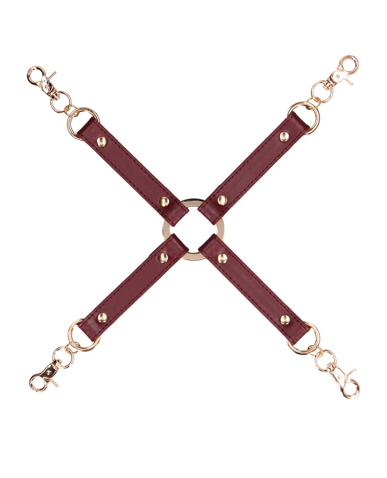 Shots Ouch Halo Hogtie Connector - Burgundy - Image 3