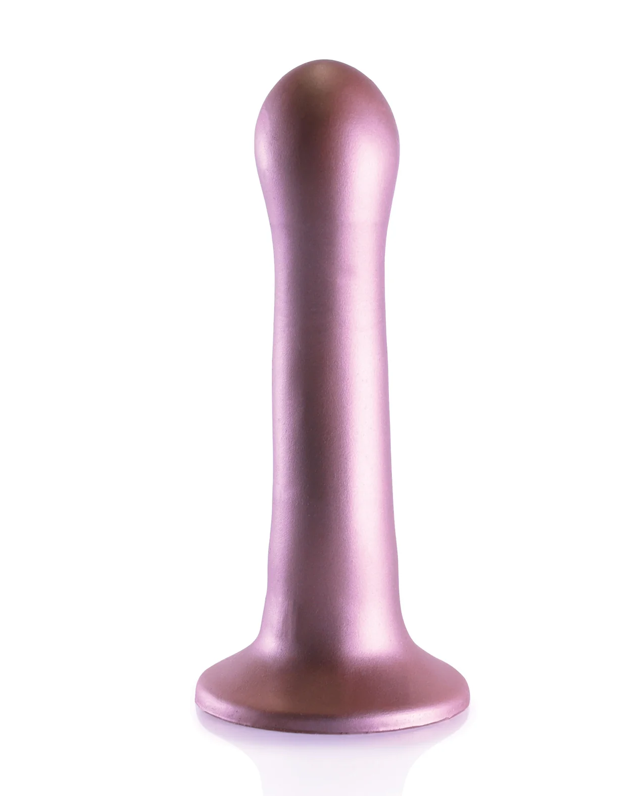 Shots Ouch 7" Curvy G-Spot Dildo - Rose Gold - Image 3