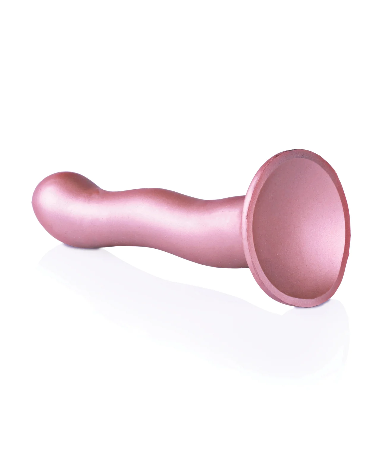 Shots Ouch 7" Curvy G-Spot Dildo - Rose Gold - Image 4