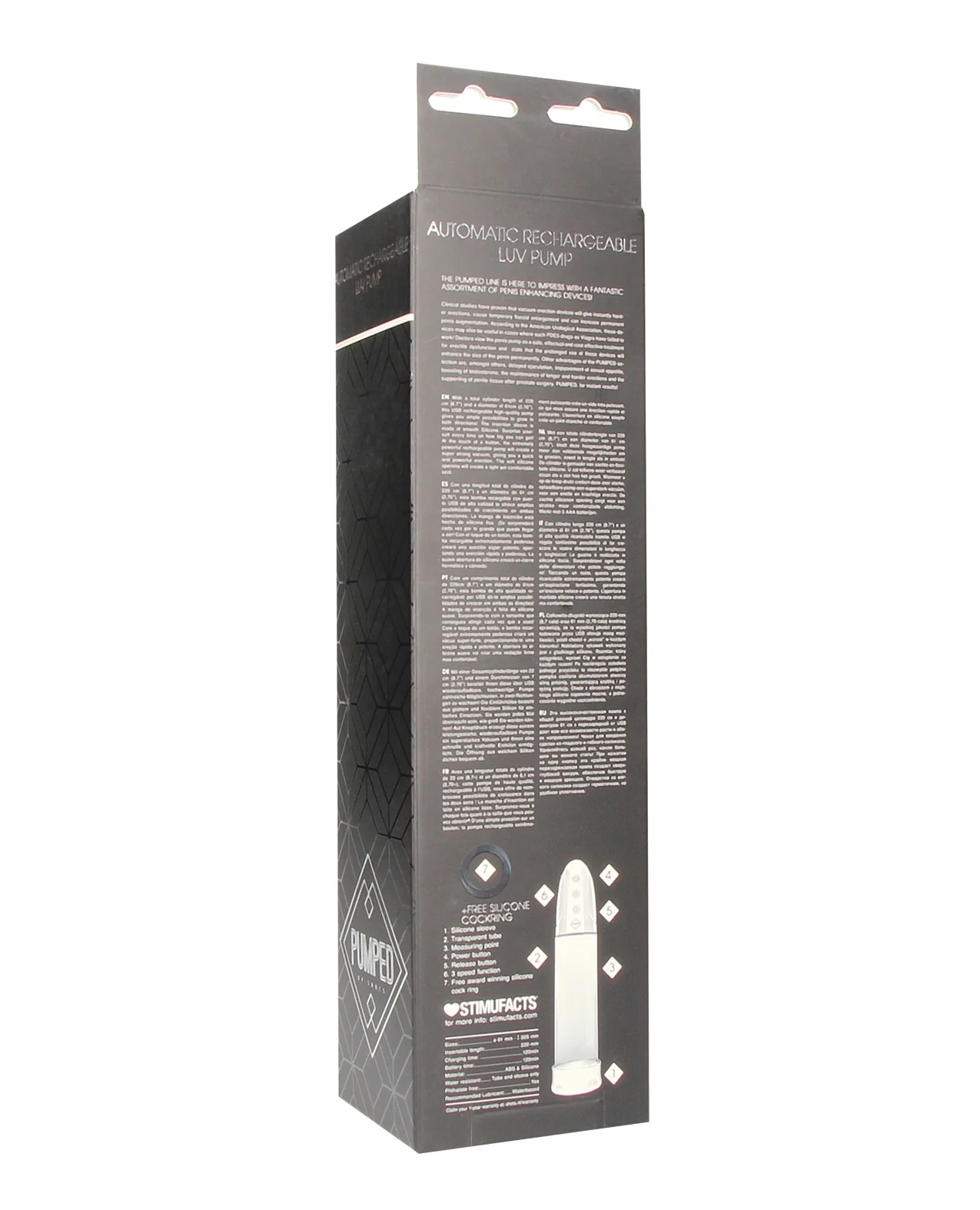 Shots Pumped Automatic Rechargeable Luv Pump - Transparent - Image 2
