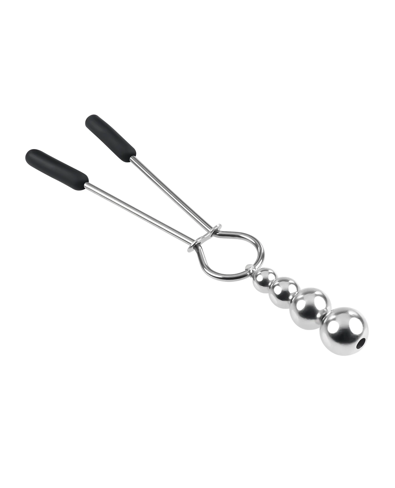 Selopa Beaded Nipple Clamps - Silver - Image 4
