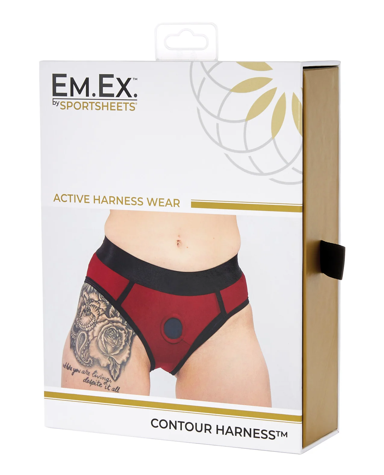 Sportsheets Em.Ex. Contour Harness XX-Large - Red - Image 5