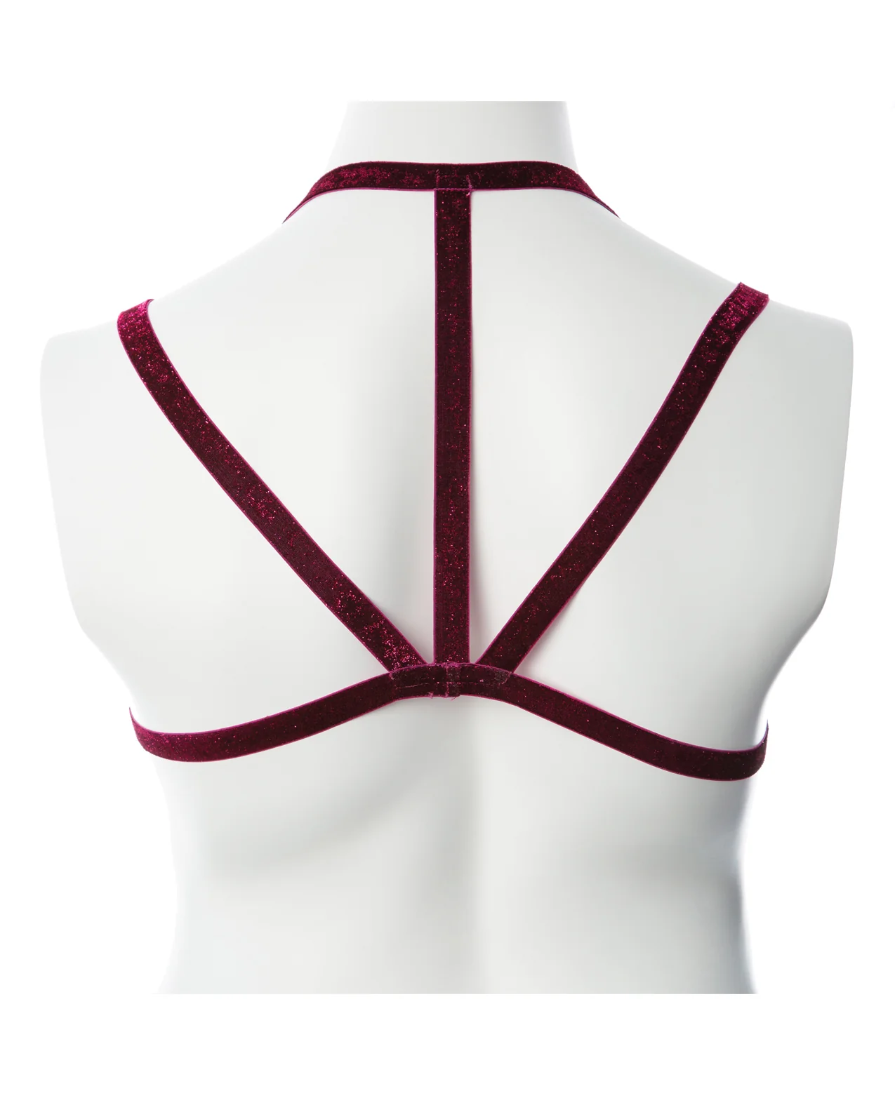 Gender Fluid Sugar Coated Harness - S-L Raspberry Glitter - Image 3