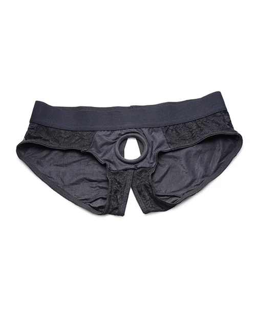 Strap U Lace Crotchless Panty Harness - Image 3