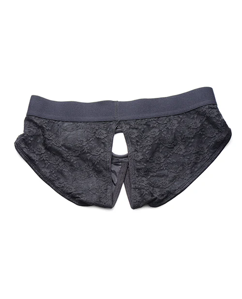 Strap U Lace Crotchless Panty Harness - Image 5