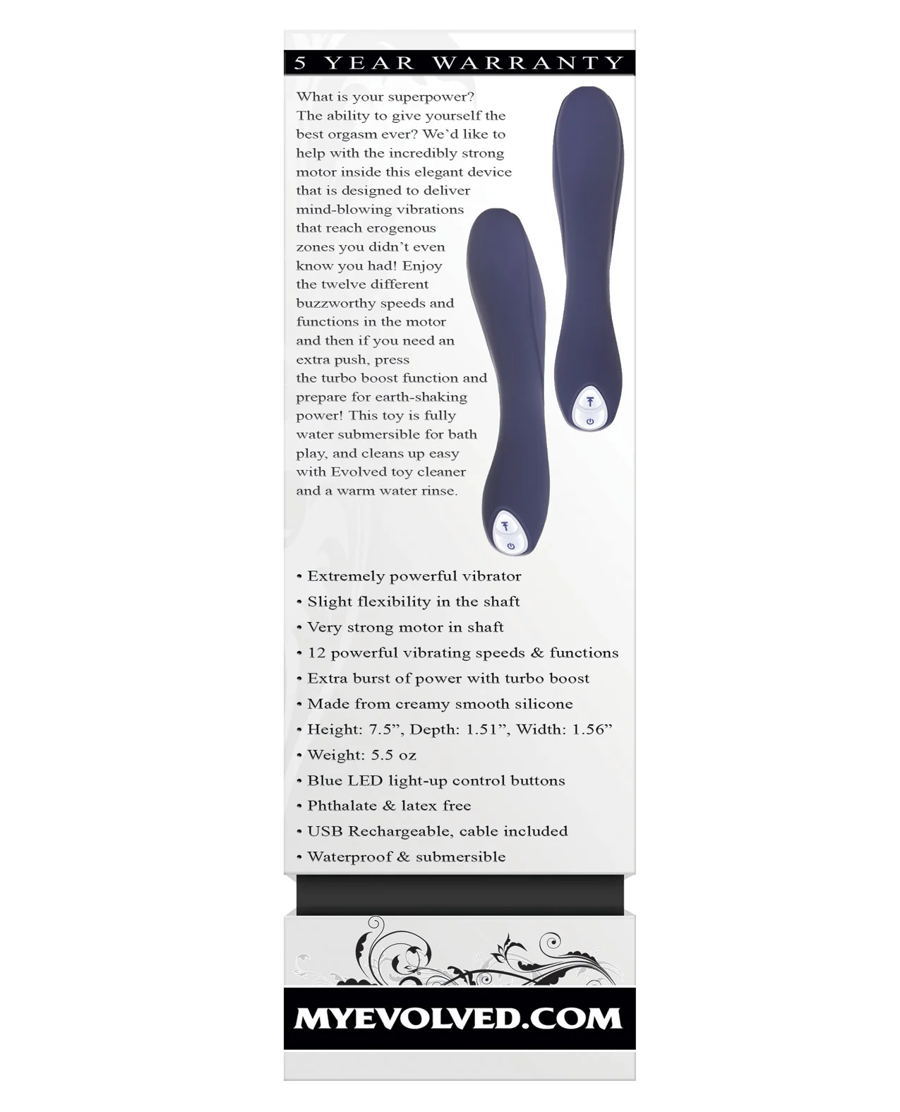 Evolved Coming Strong Vibrator - Blue - Image 2