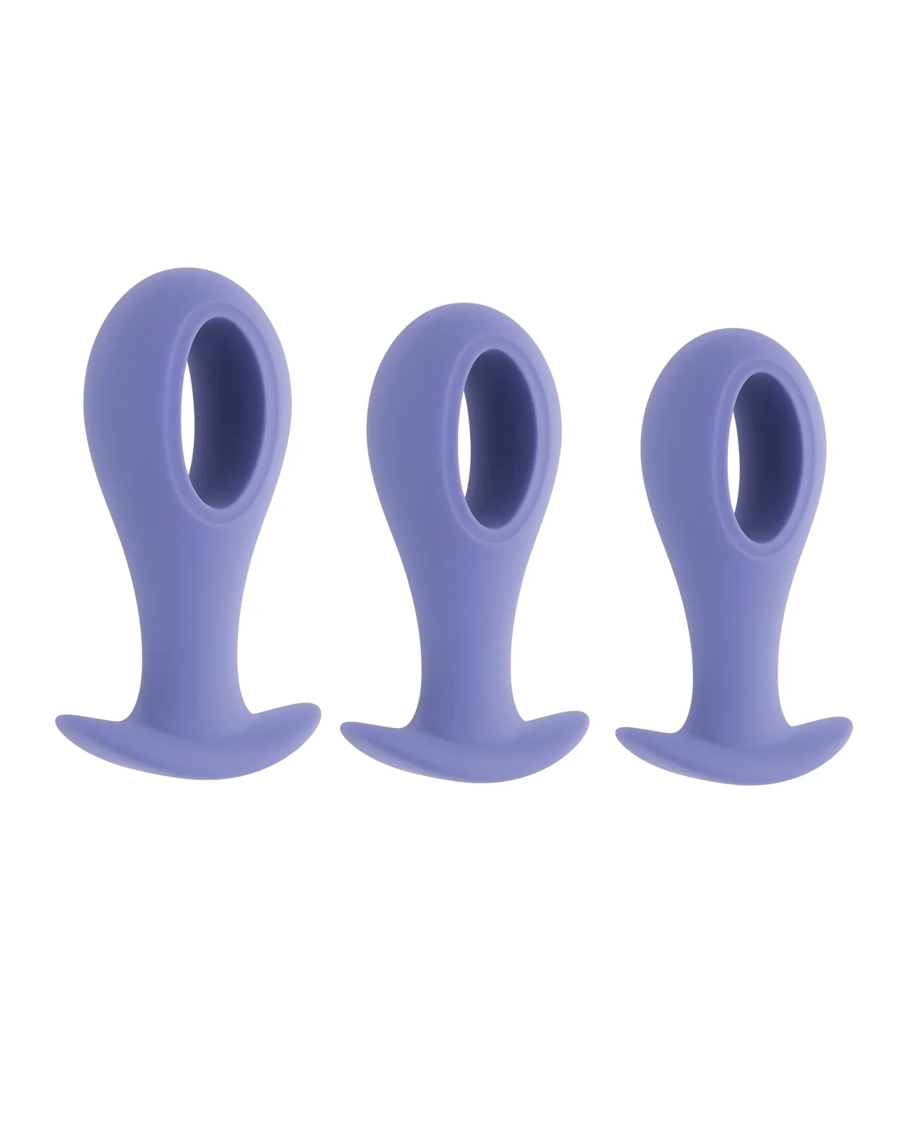 Evolved Hole Punch Anal Plug Set - Purple Set of 3 - Image 2