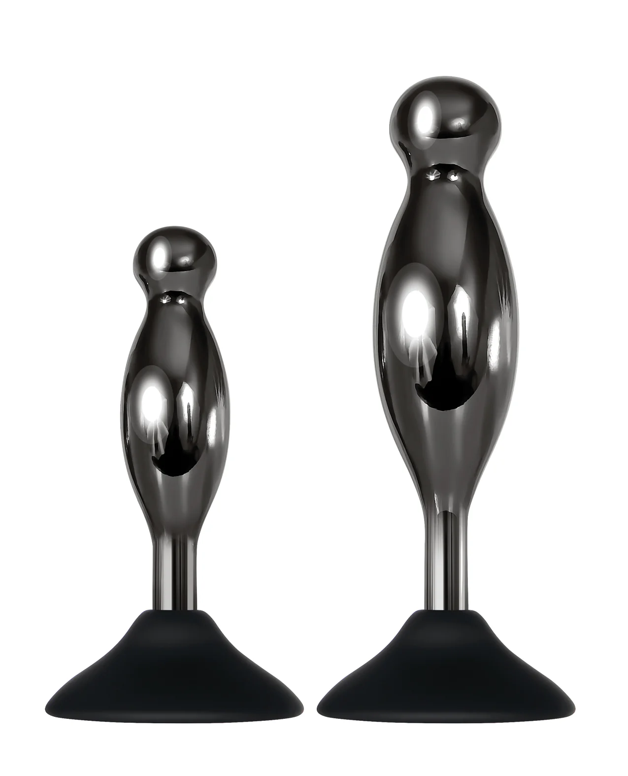 Evolved Joy Sticks 2 pc Plug Set - Black/Chrome - Image 3