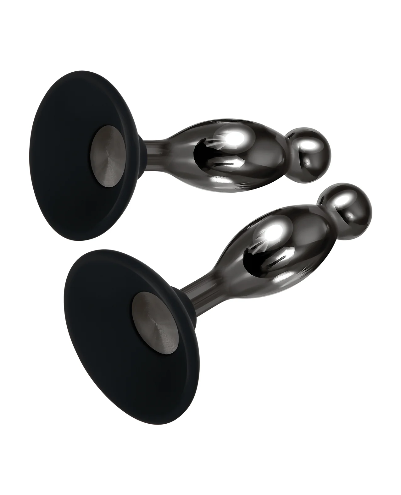 Evolved Joy Sticks 2 pc Plug Set - Black/Chrome - Image 4