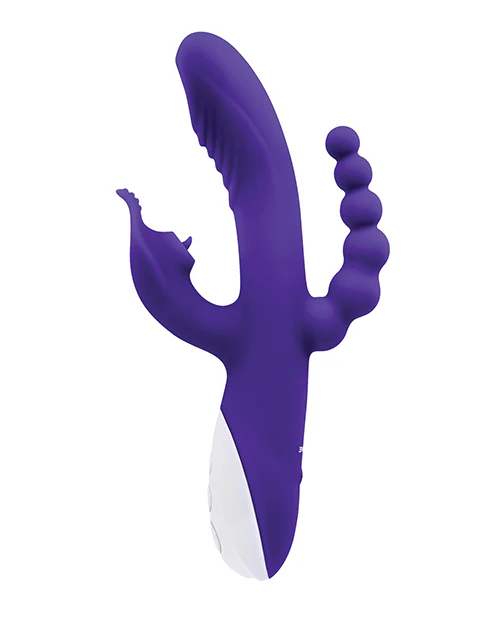 Evolved Lick Me Triple Stim Vibe - Purple - Image 5