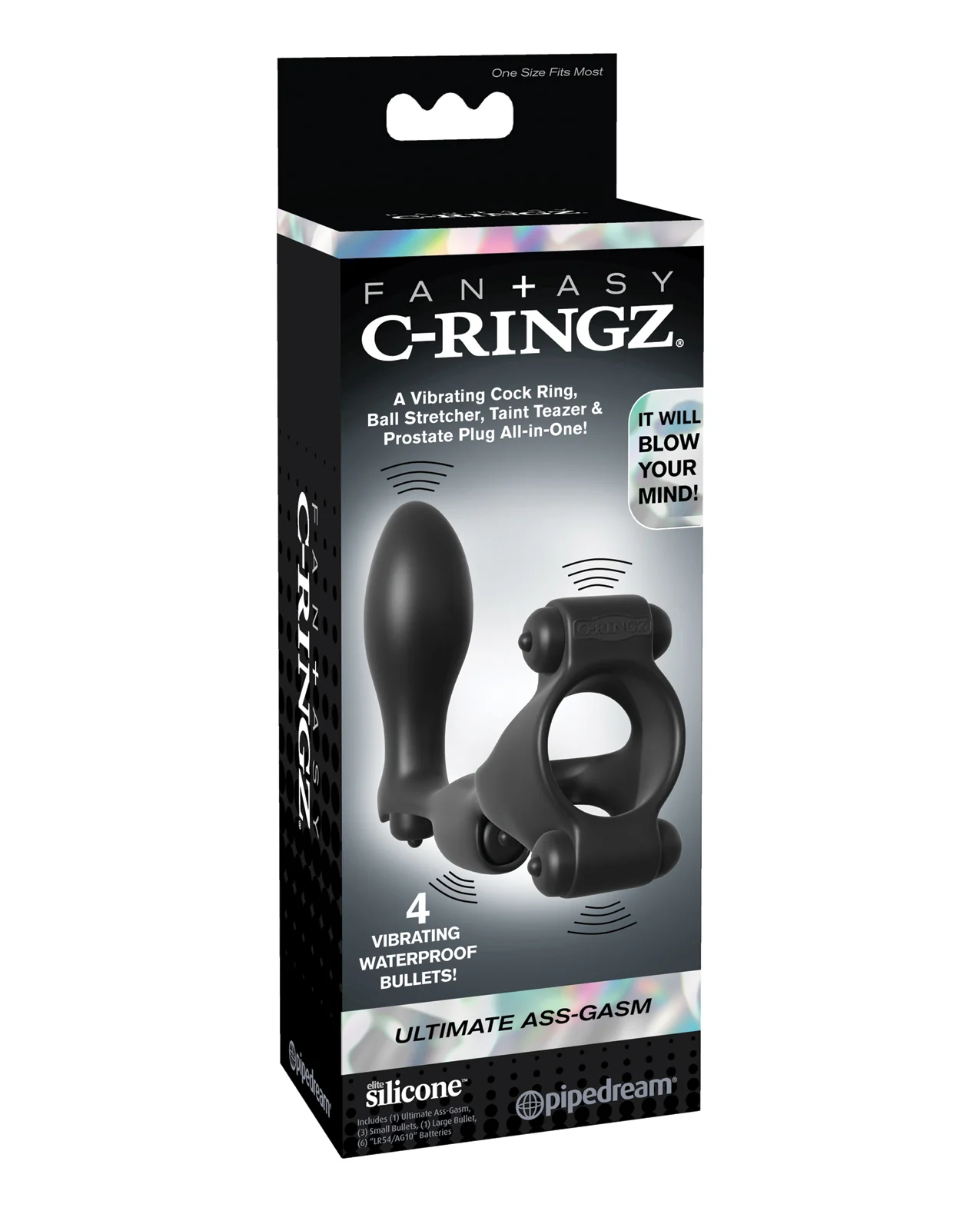 Fantasy C-Ringz Ultimate Ass-Gasm - Black