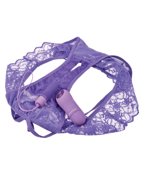 Fantasy For Her Crotchless Panty Thrill Her - Purple - Image 3