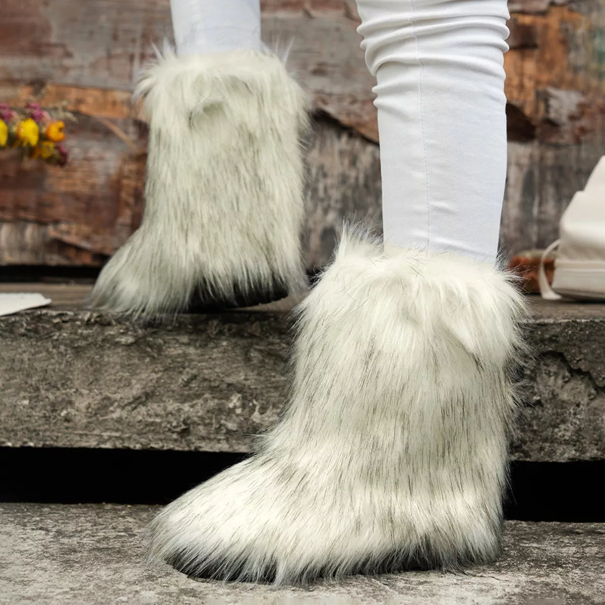 Faux Fur Winter Boots - Image 15