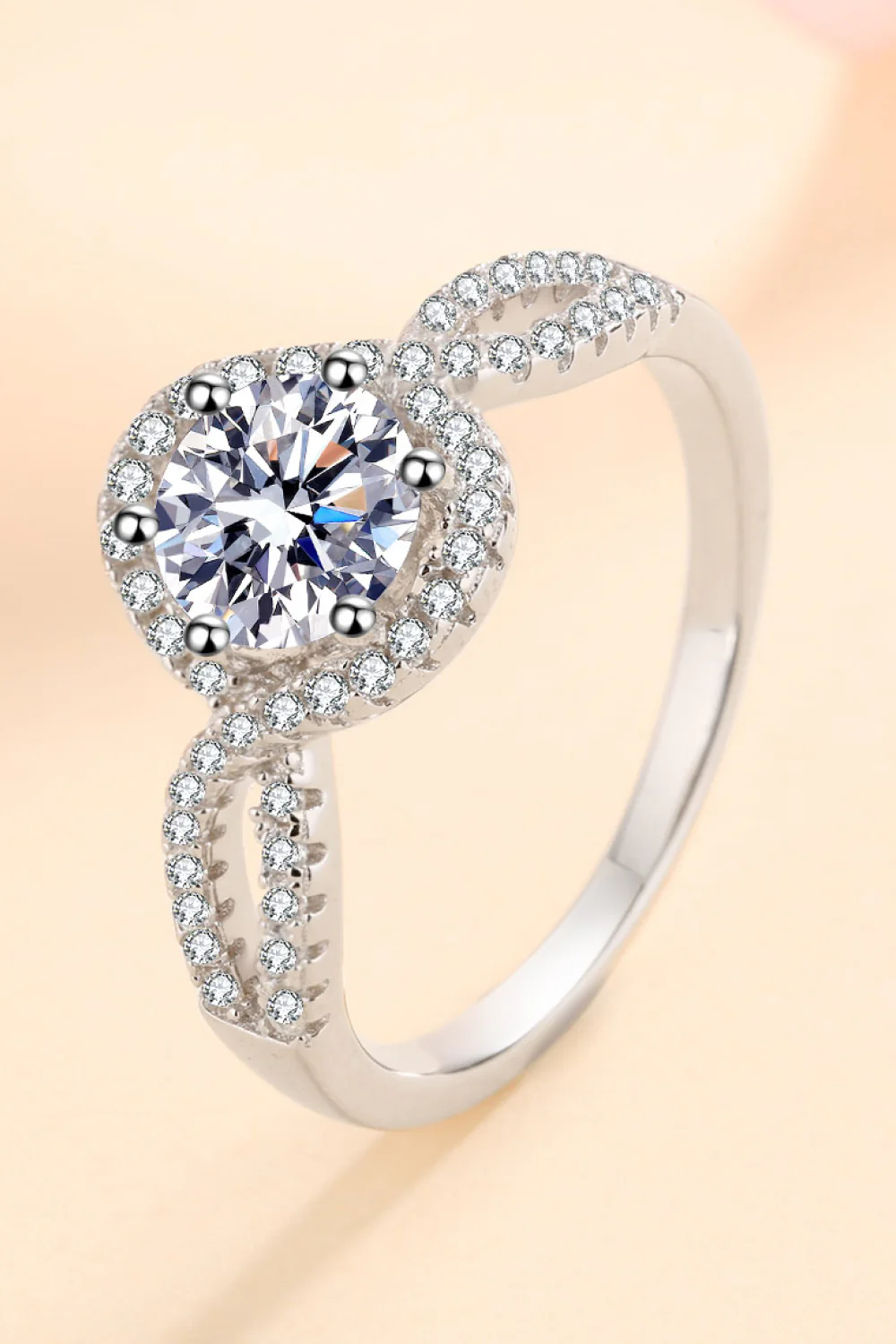 Feel The Joy 925 Sterling Silver Moissanite Ring - Image 3