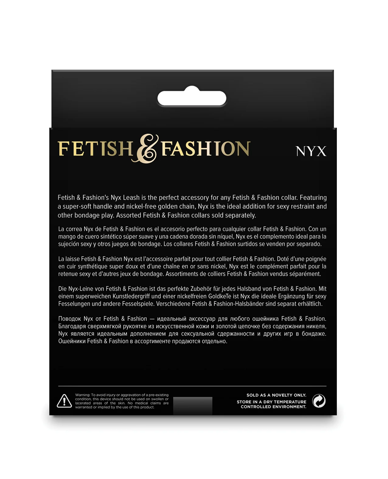 Fetish & Fashion Nyx Leash - Black - Image 3