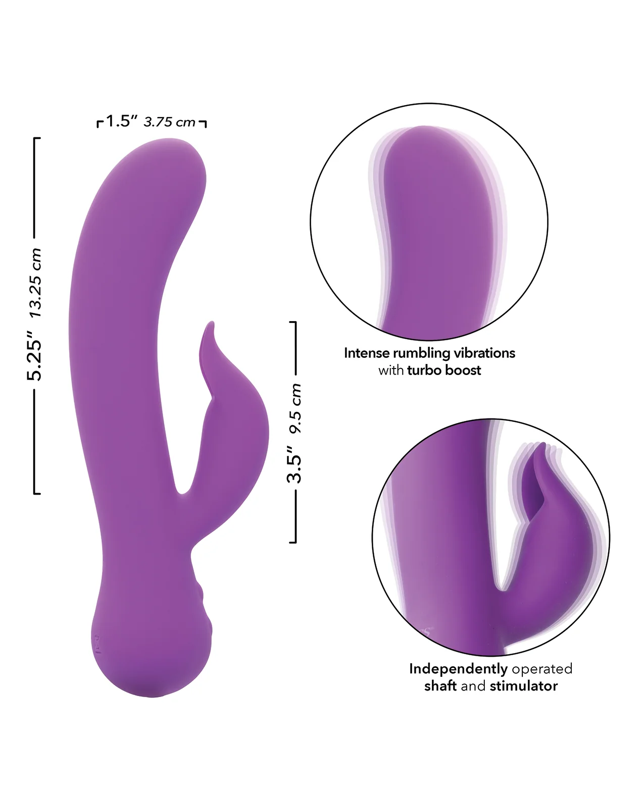 First Time Rechargeable Pleaser Vibrator - Purple - Image 5
