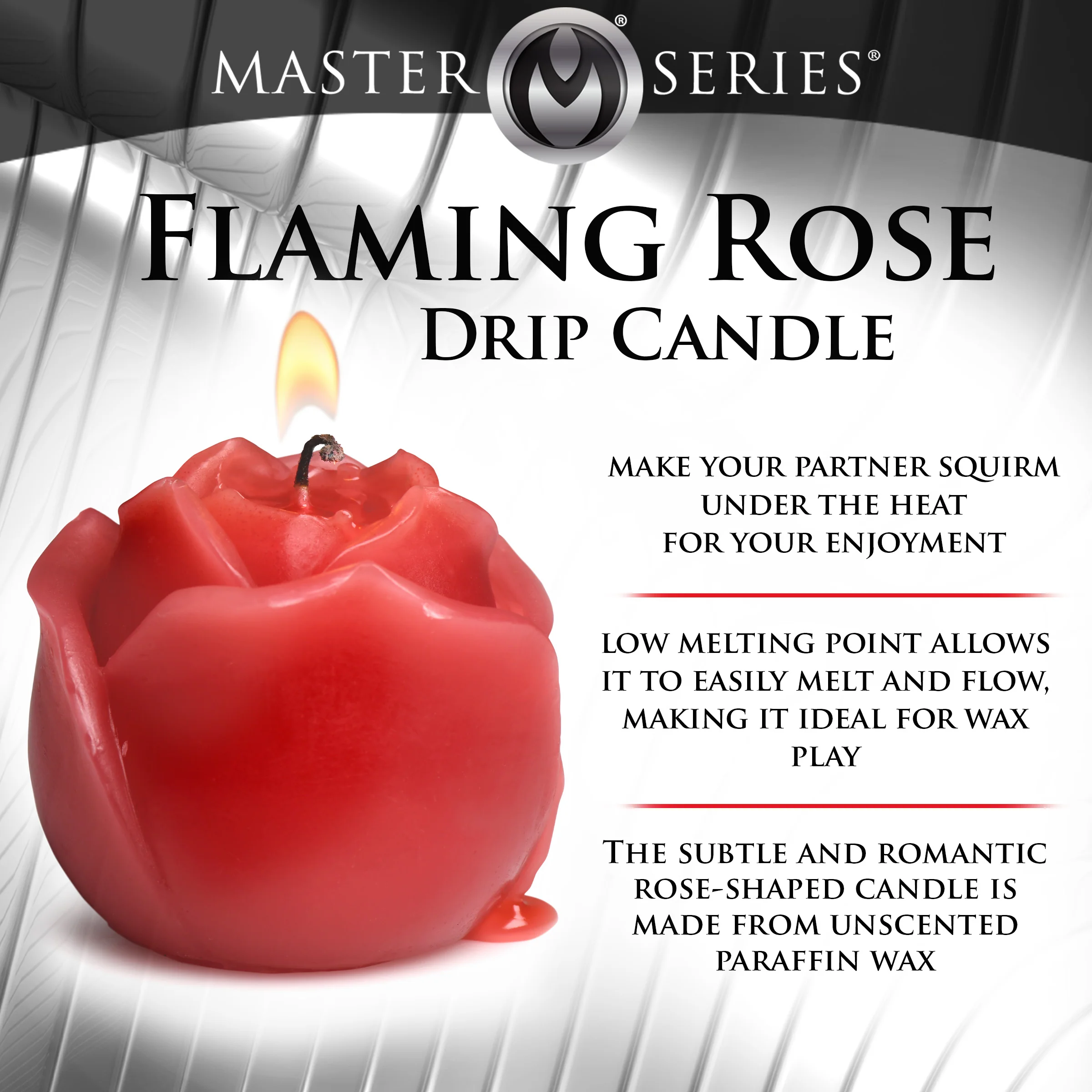 Flaming Rose Drip Candle - Image 3