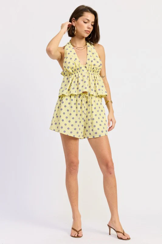 FLARED SHORTS WITH CINCHED WAIST - Image 5