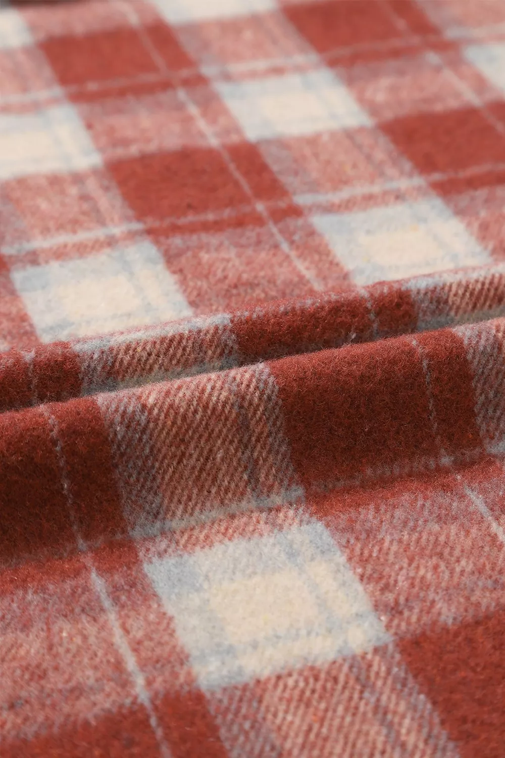 Fleece Lined Plaid Hooded Jacket - Image 12