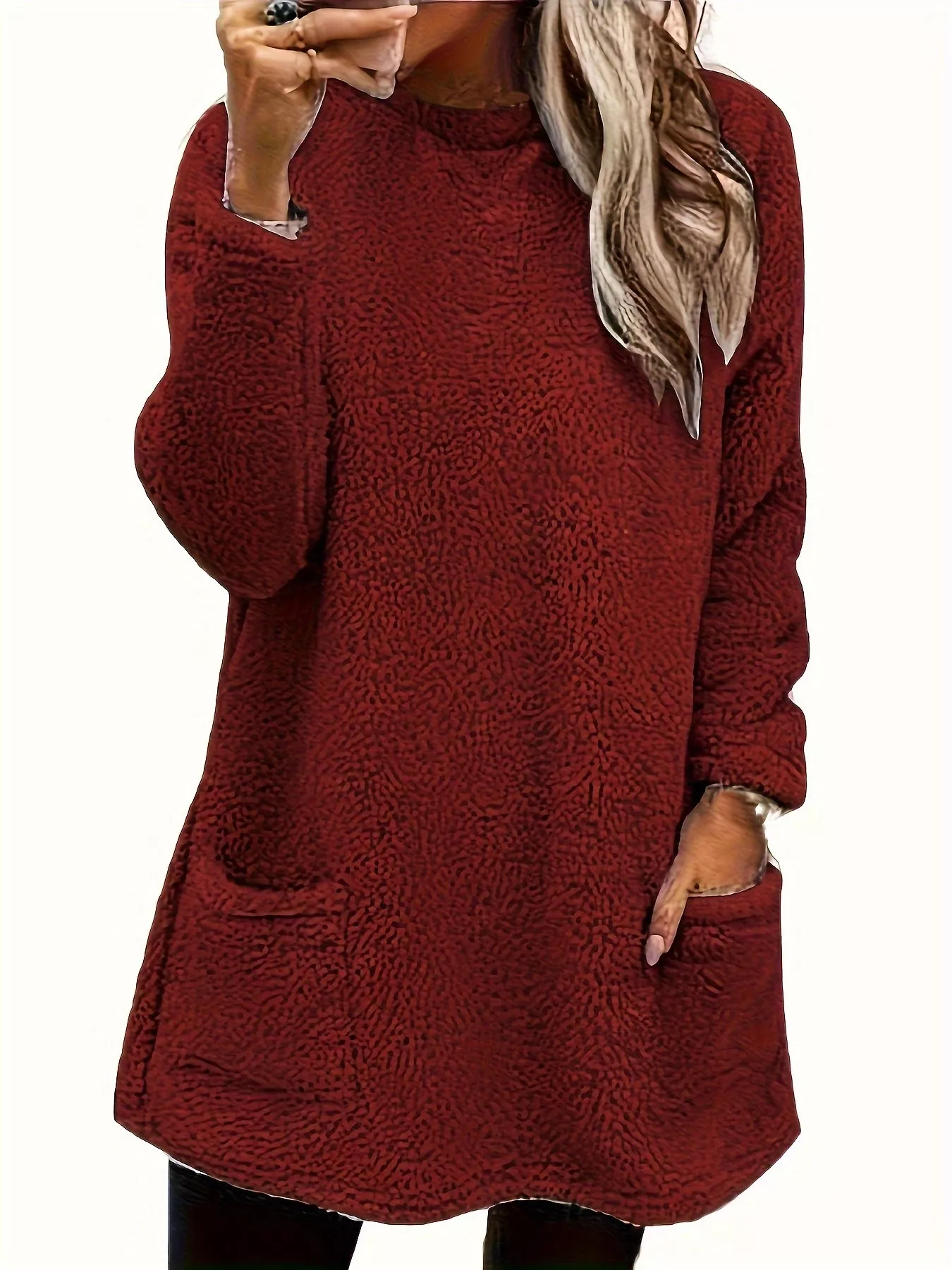 Fleece Long Sleeve Sweatshirt - Image 10