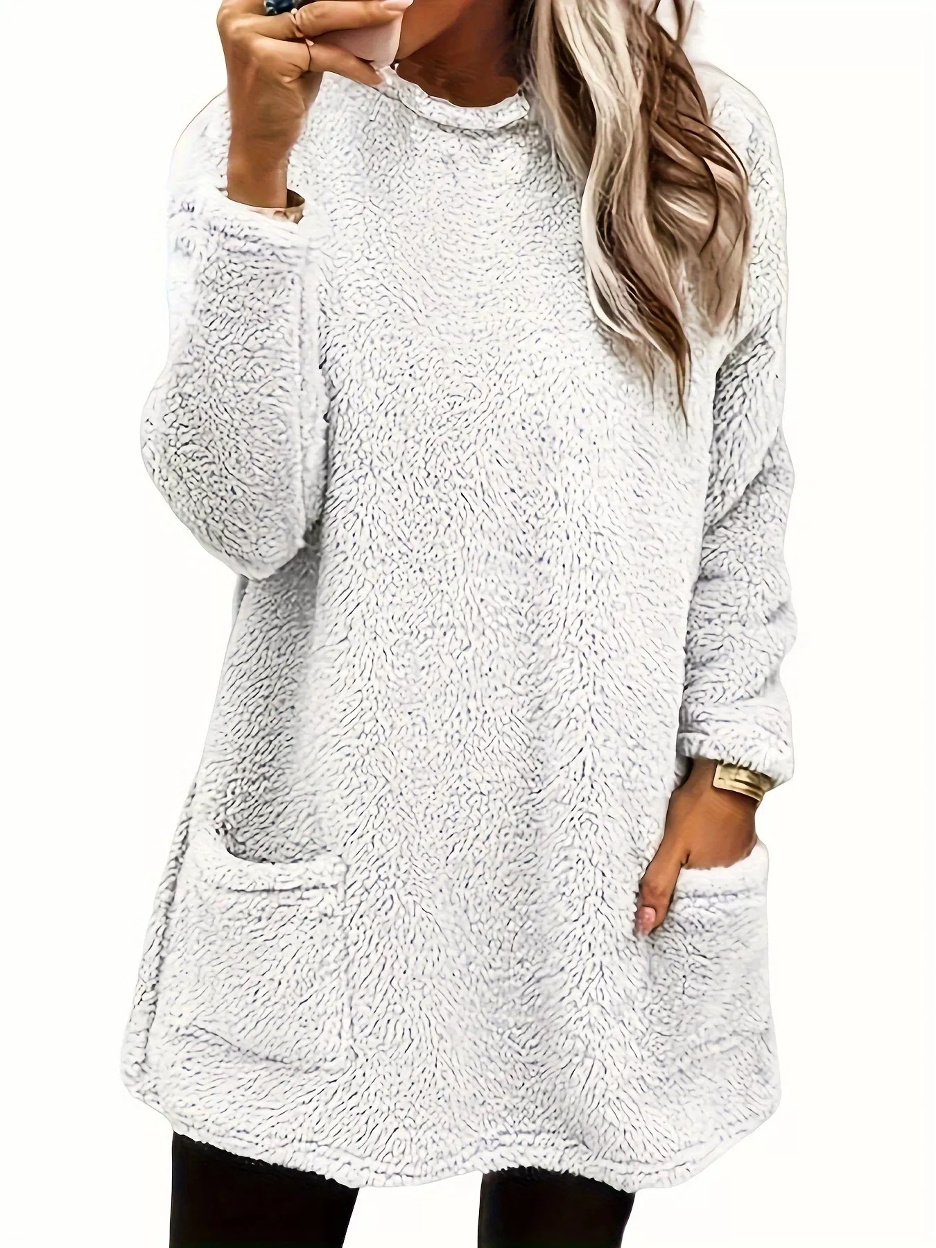 Fleece Long Sleeve Sweatshirt - Image 16