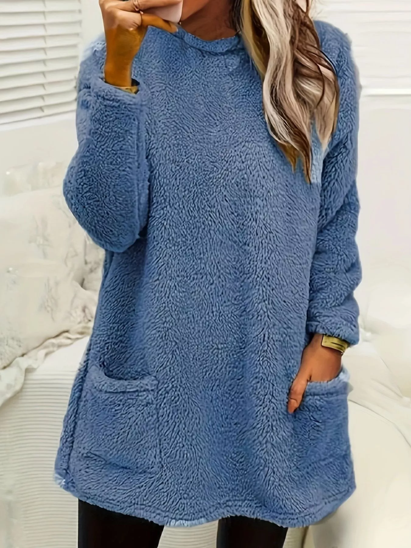 Fleece Long Sleeve Sweatshirt - Image 4