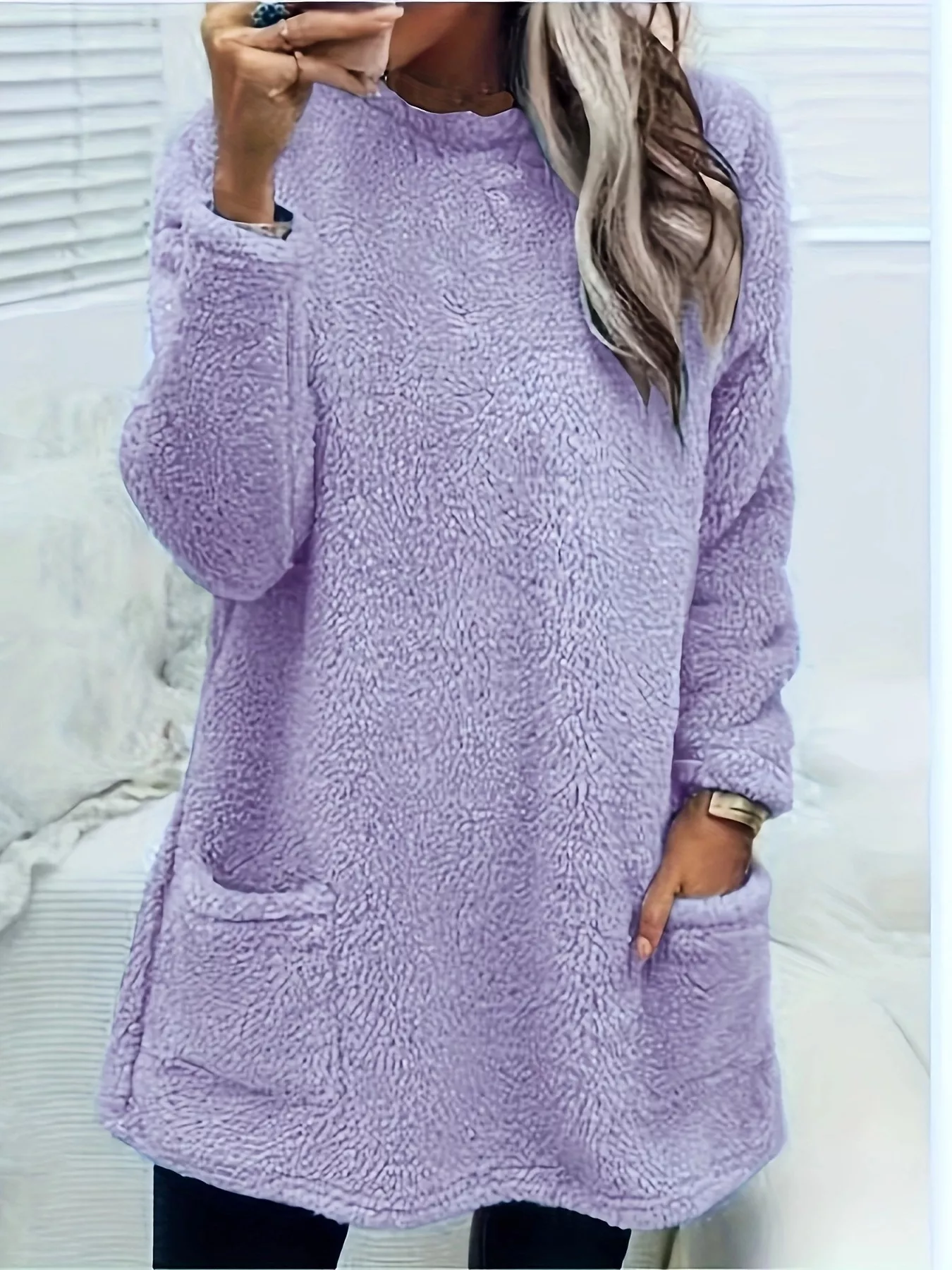 Fleece Long Sleeve Sweatshirt - Image 7