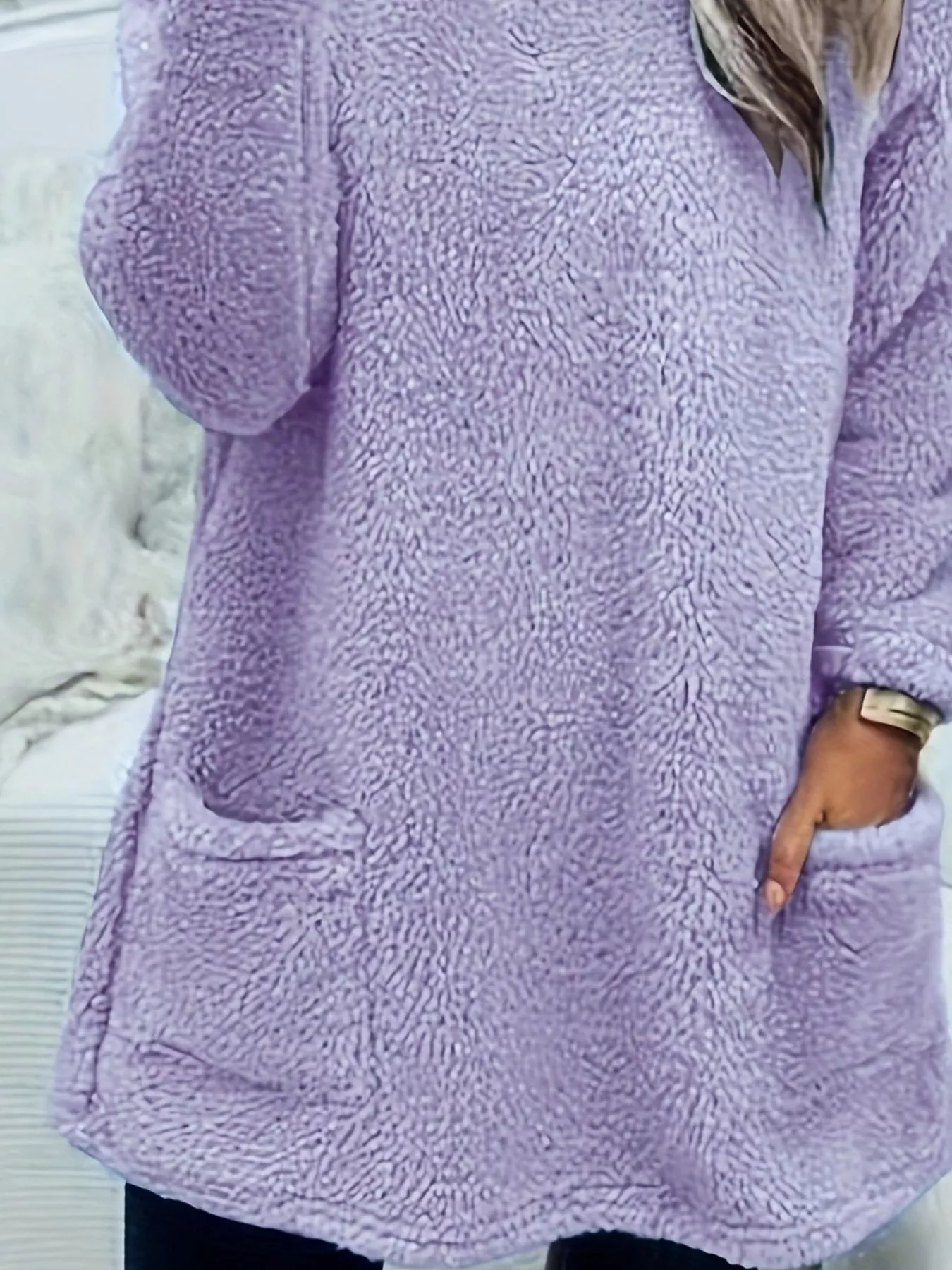 Fleece Long Sleeve Sweatshirt - Image 8