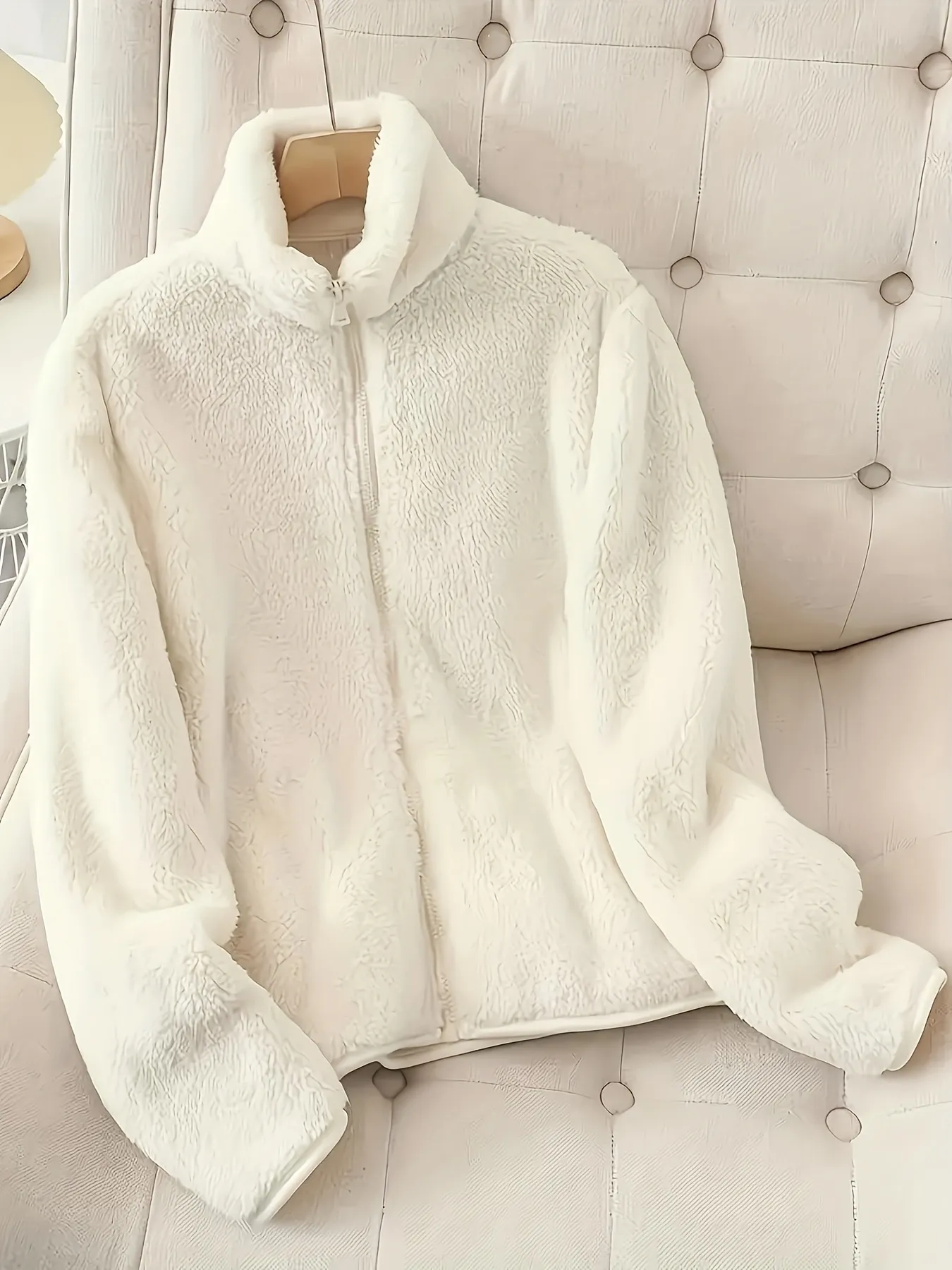 Fleece Long Sleeve Zip-Up Jacket