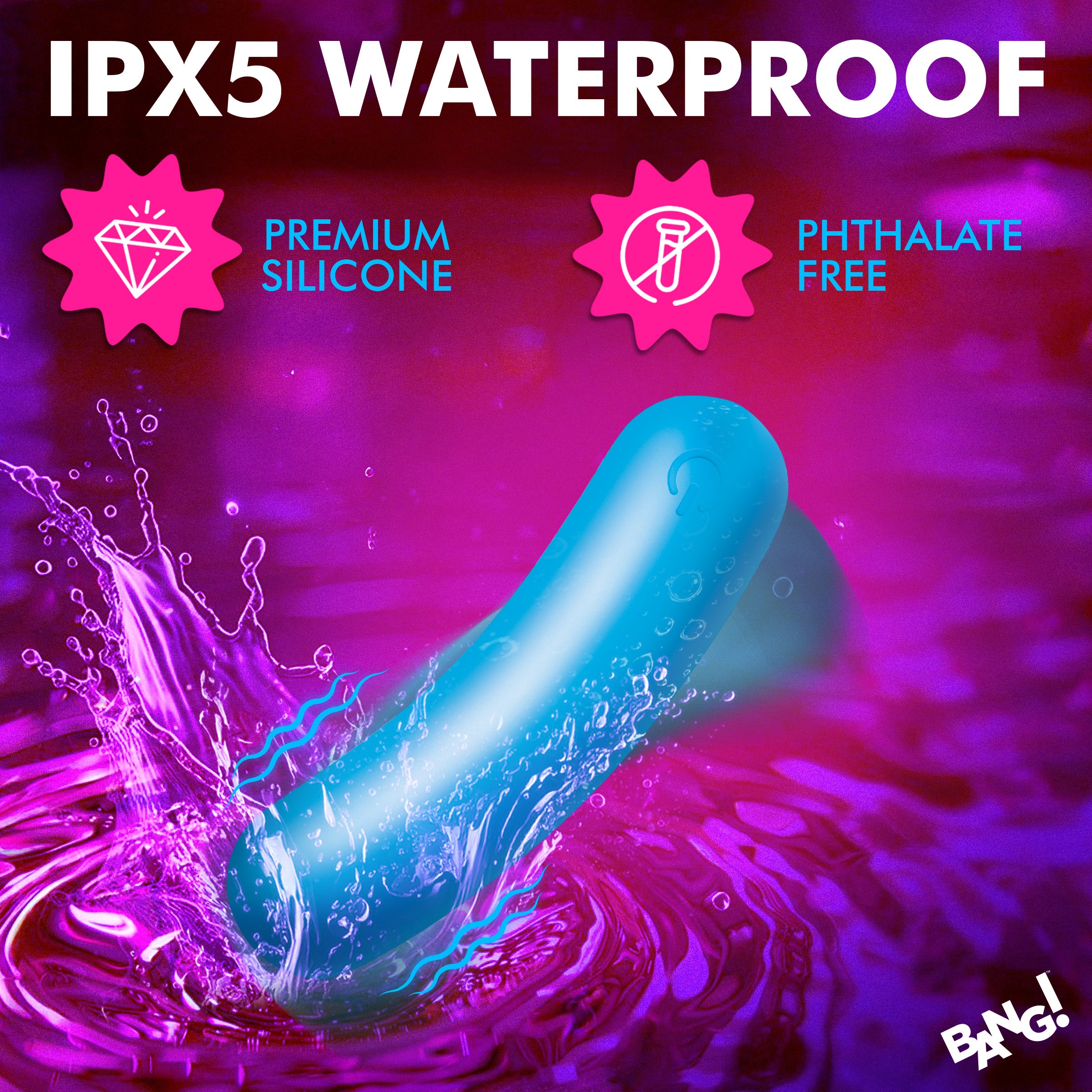 Flexible Silicone Bullet - Blue - Image 4