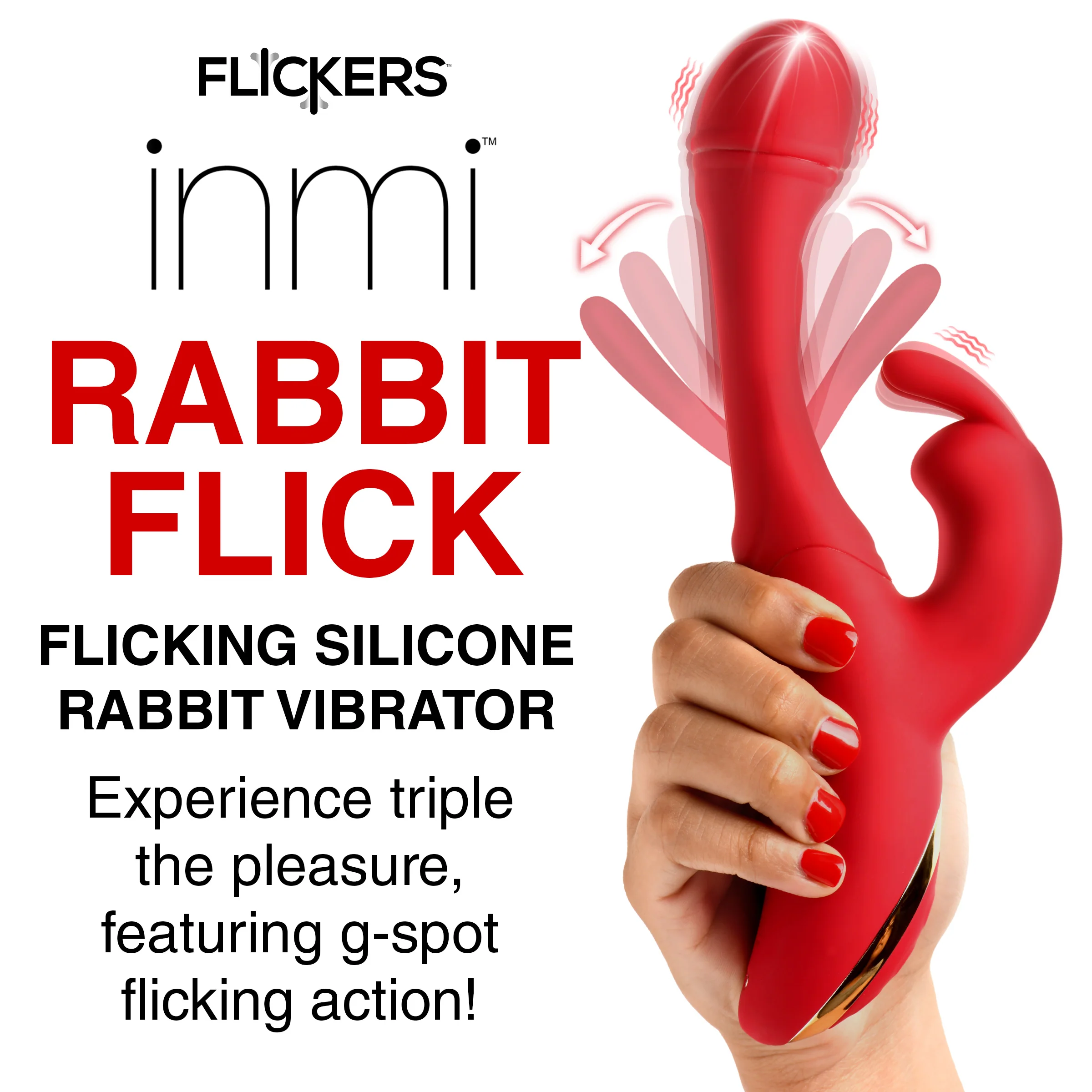 Flicking Silicone Rabbit Vibrator - Image 5