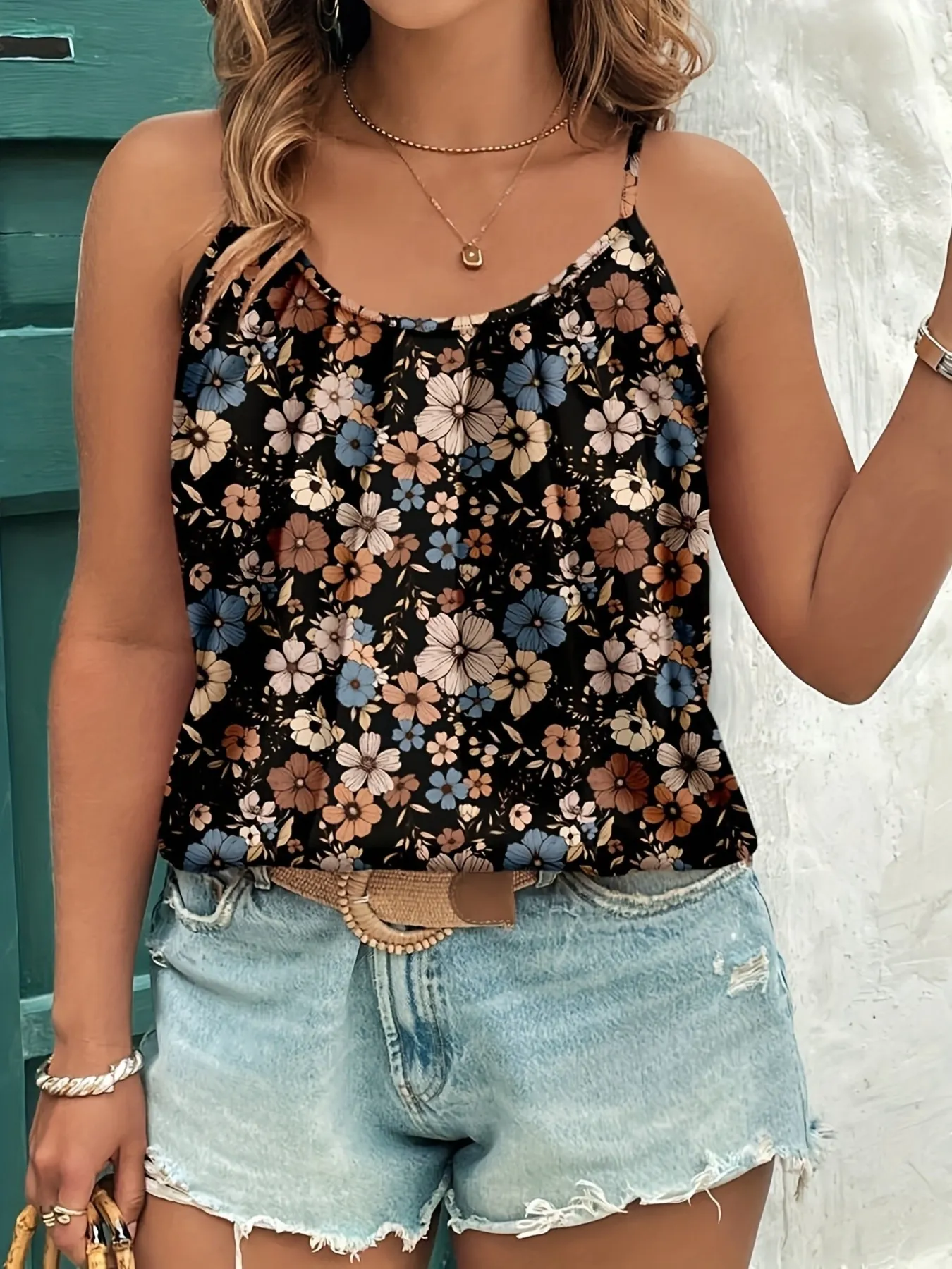 Floral Print Cami Top - Image 4